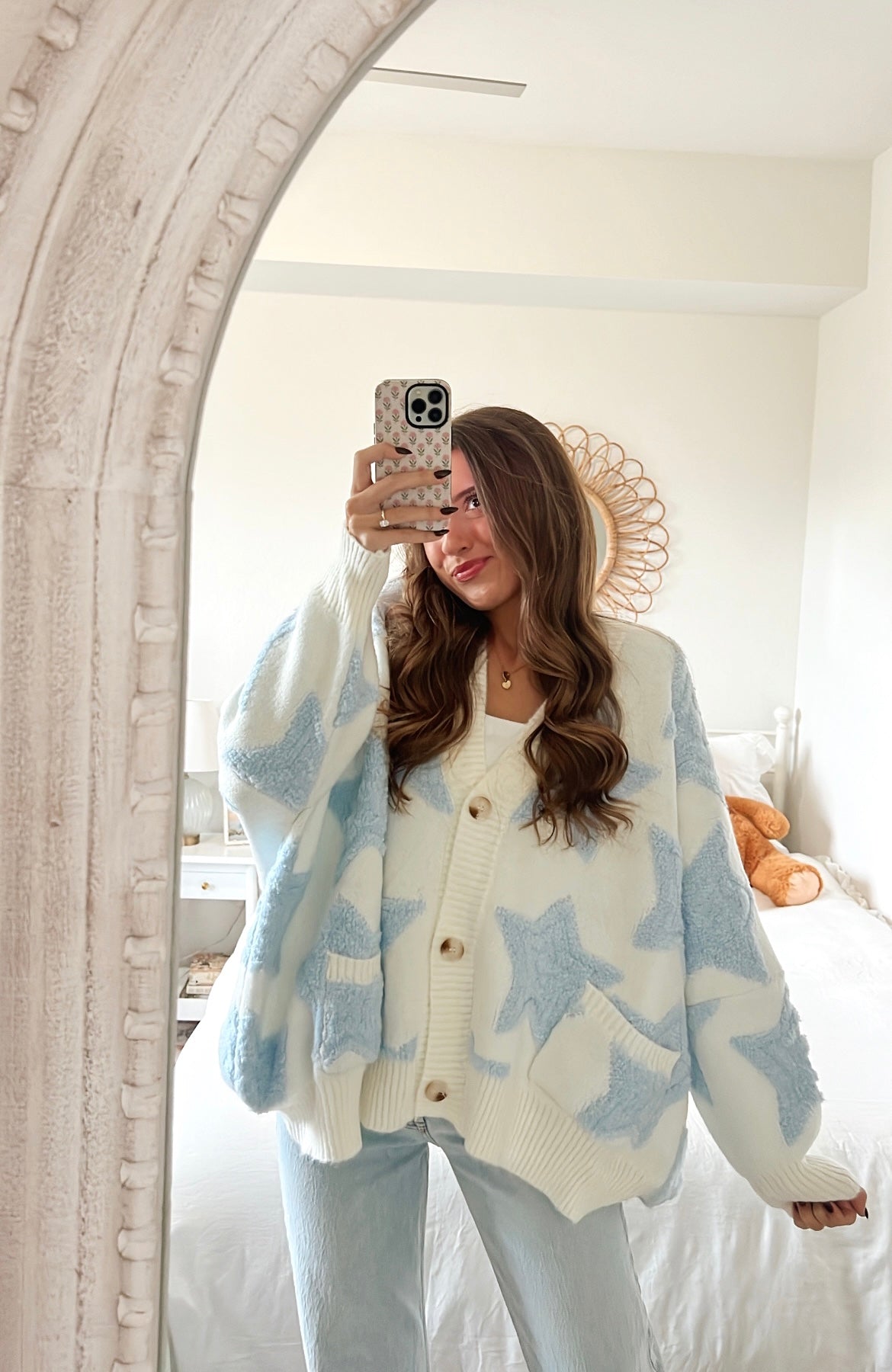 STARGAZE PULLOVER CARDI - BABY BLUE