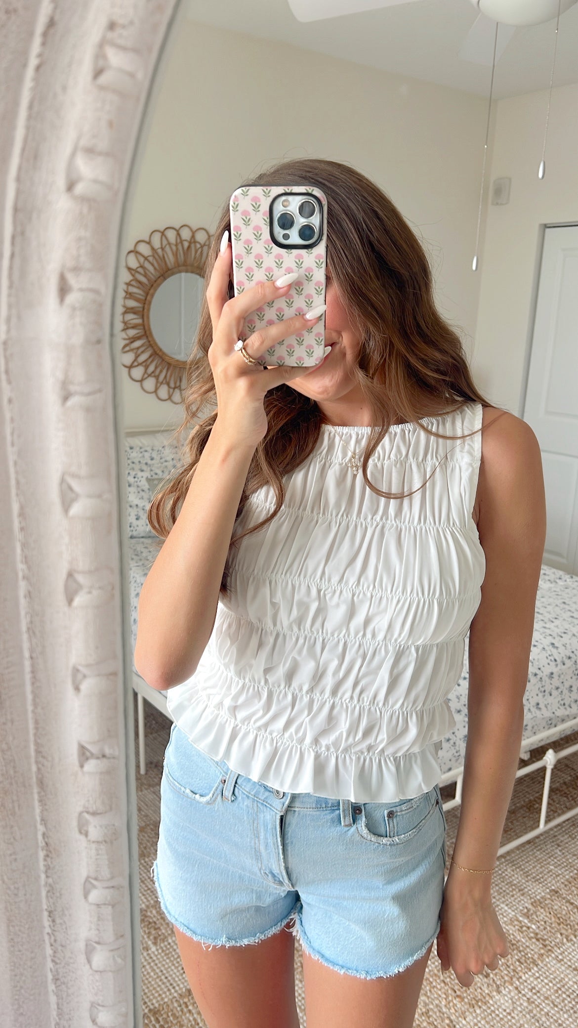 STRAWBERRY FIELDS TANK - WHITE