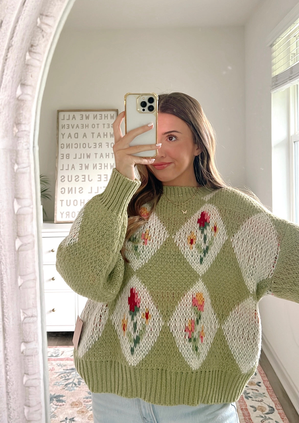 OUT OF THE WOODS VINTAGE KNIT - GREEN