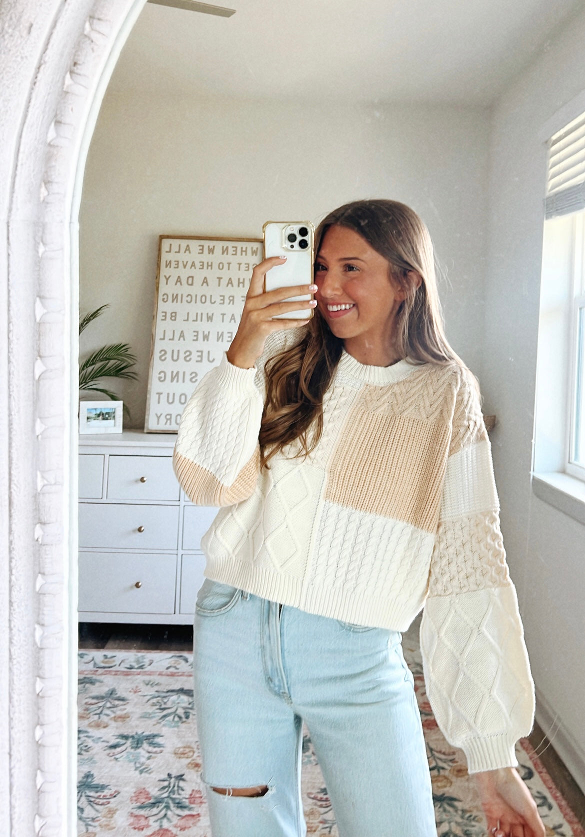 GRANDMA KNIT TOP