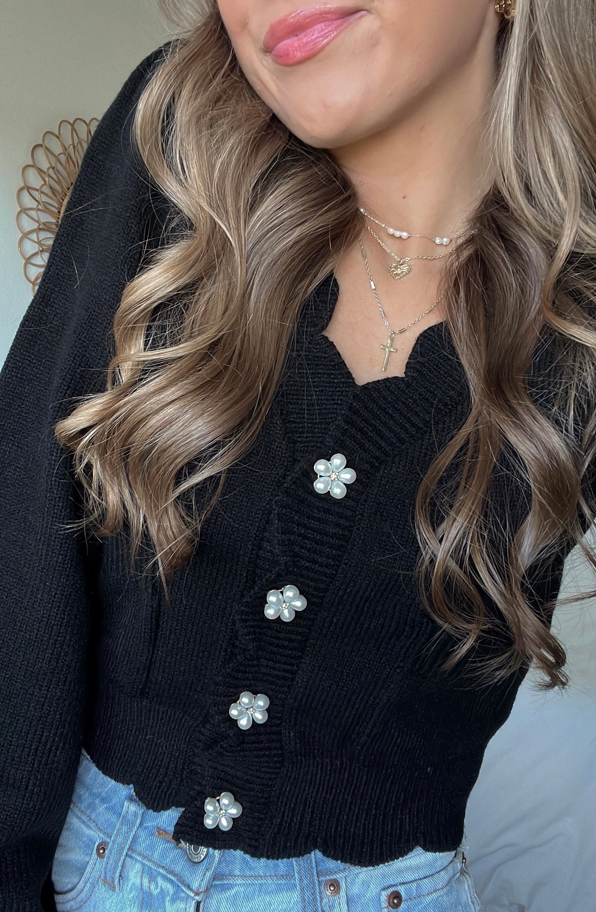 PEARL DAISY CARDIGAN
