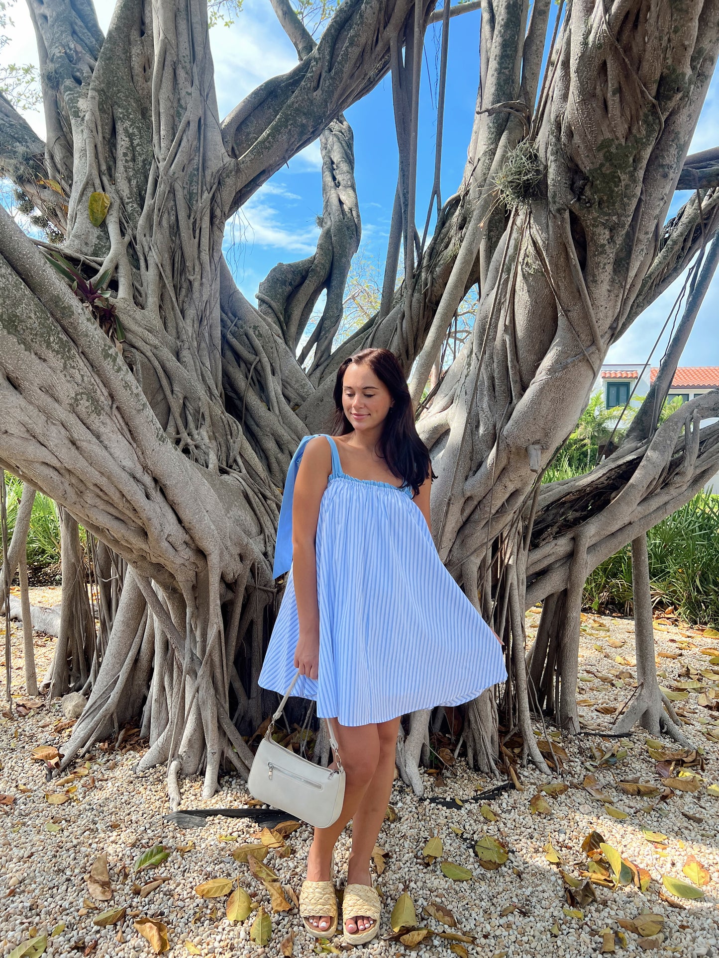 PIN STRIPE MINI DRESS