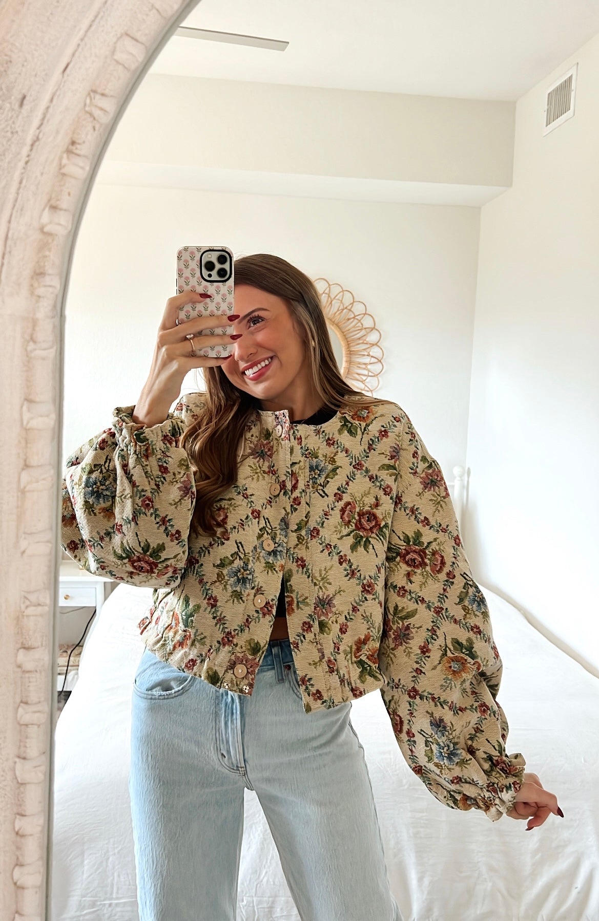ALICE FLORAL BOMBER JACKET