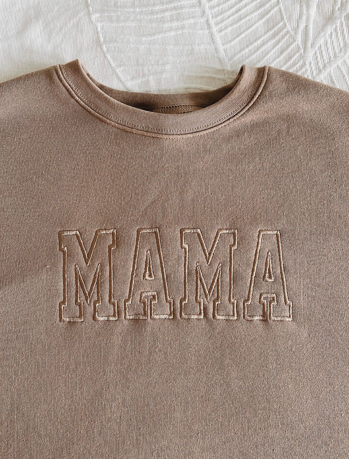 MAMA EMBROIDERED CREWNECK
