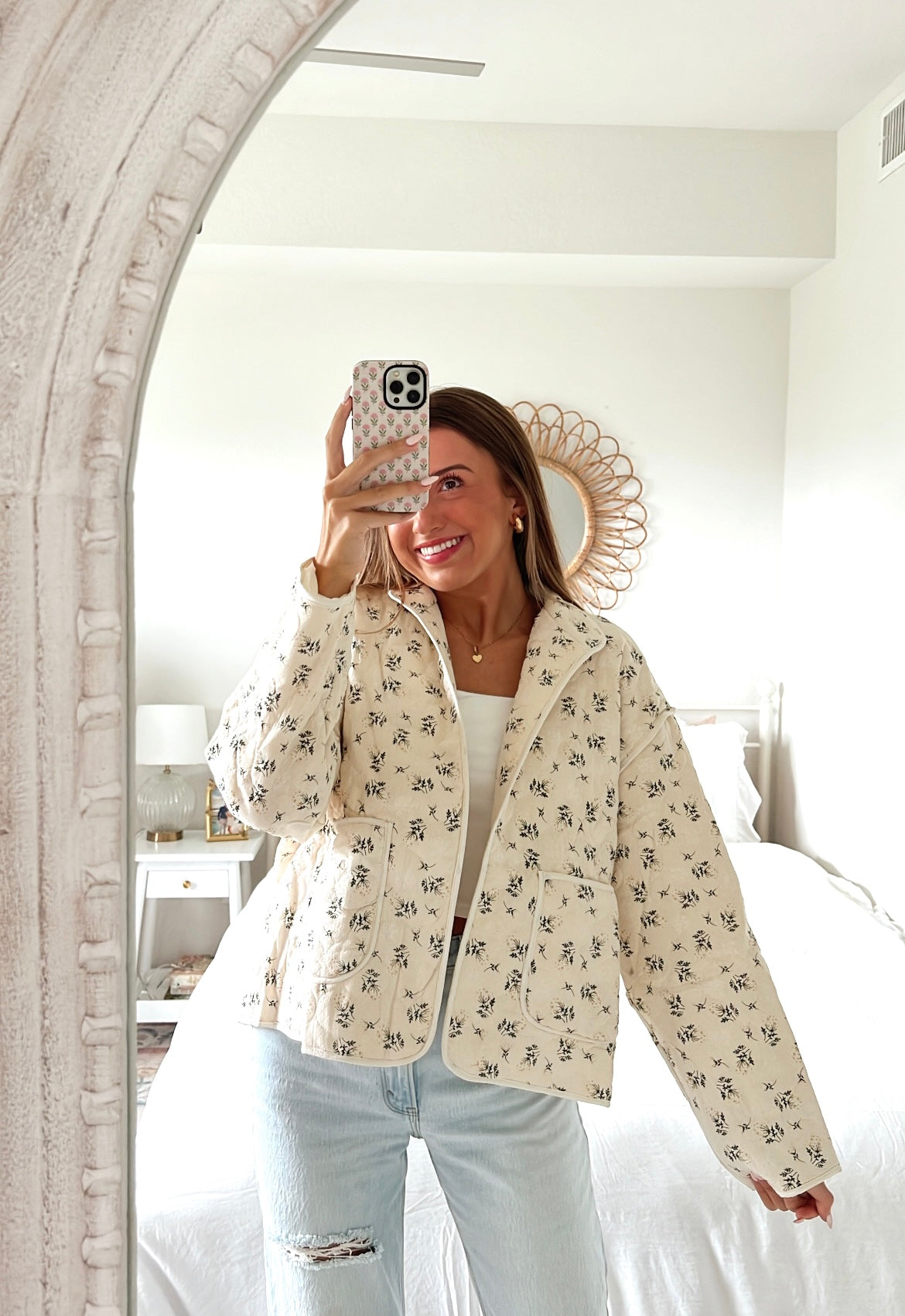 BRANDI FLORAL QUILTED JACKET