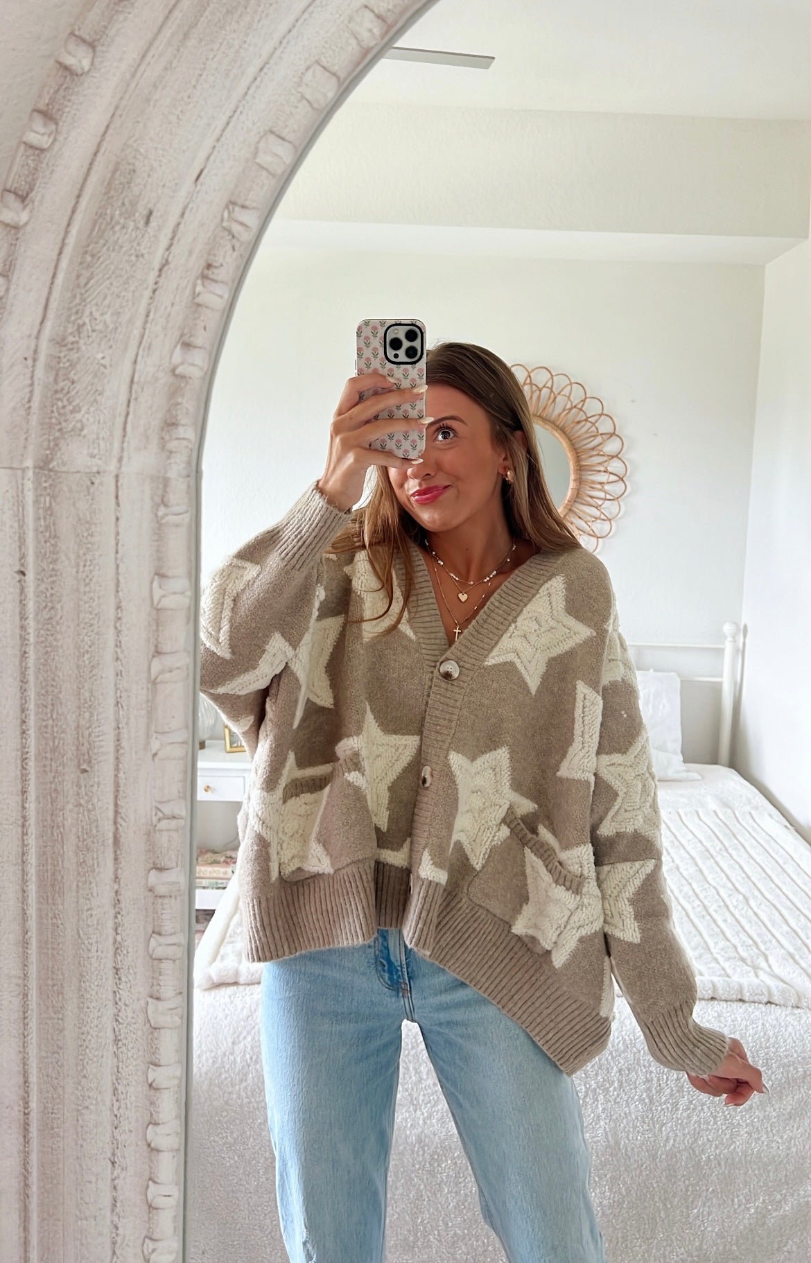 STARGAZE PULLOVER CARDI - TAUPE
