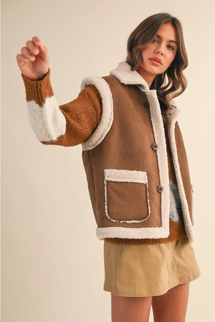 LENNOX VEST - CHESTNUT