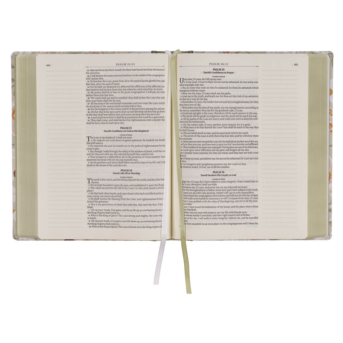 SAGE FLORAL KJV BIBLE
