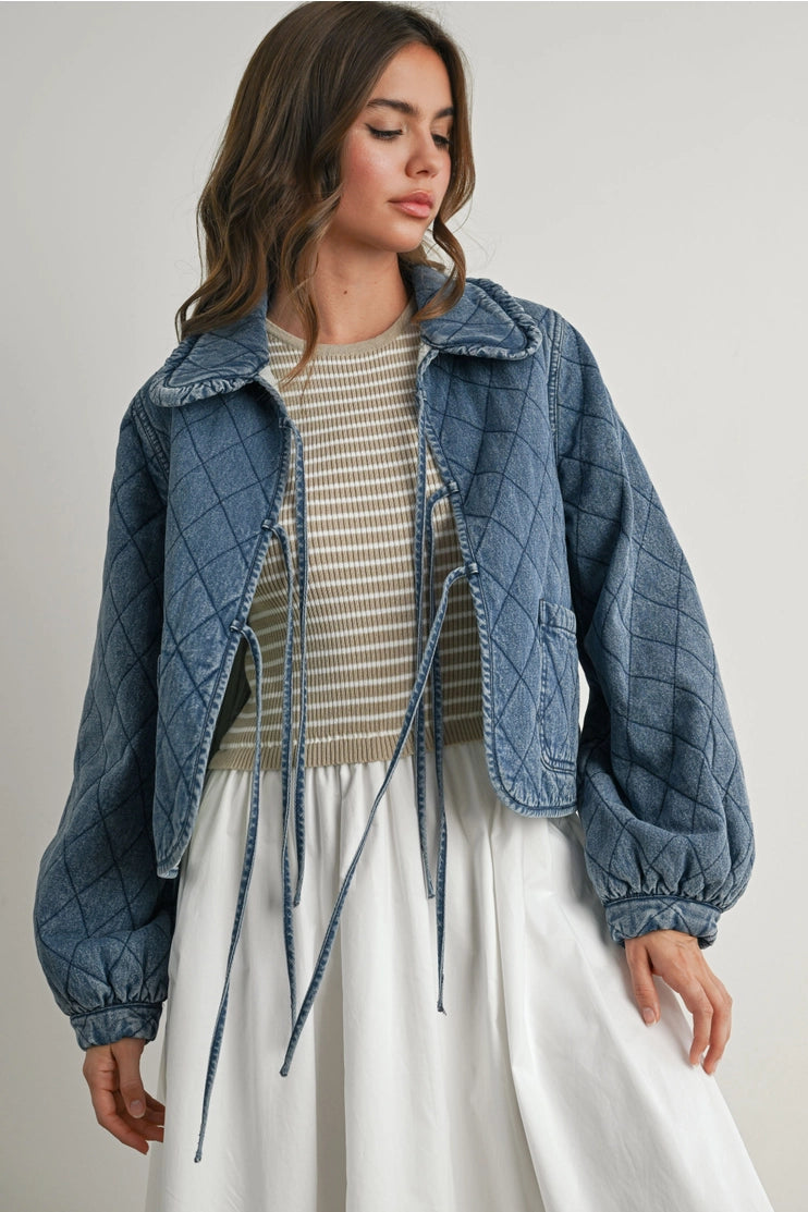 BLUEBIRD QUILTED DENIM JACKET