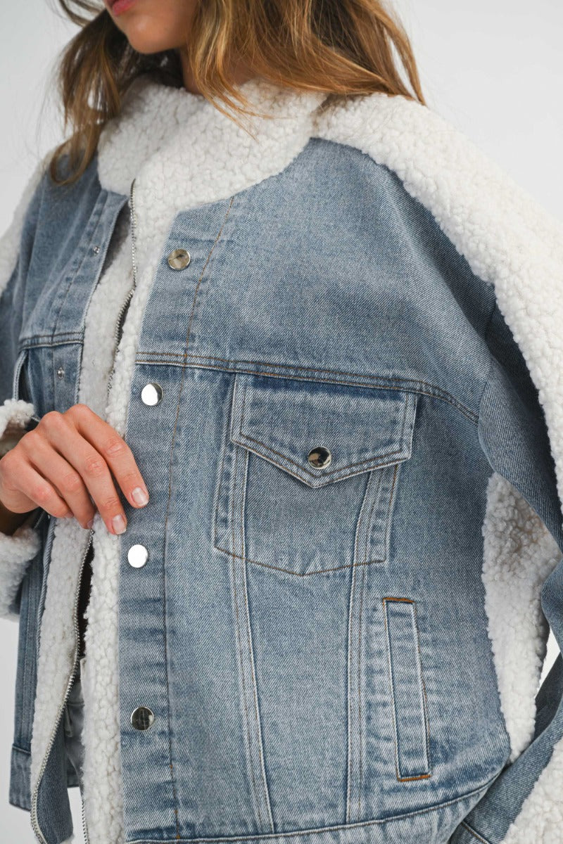 ASPEN SHERPA DENIM JACKET