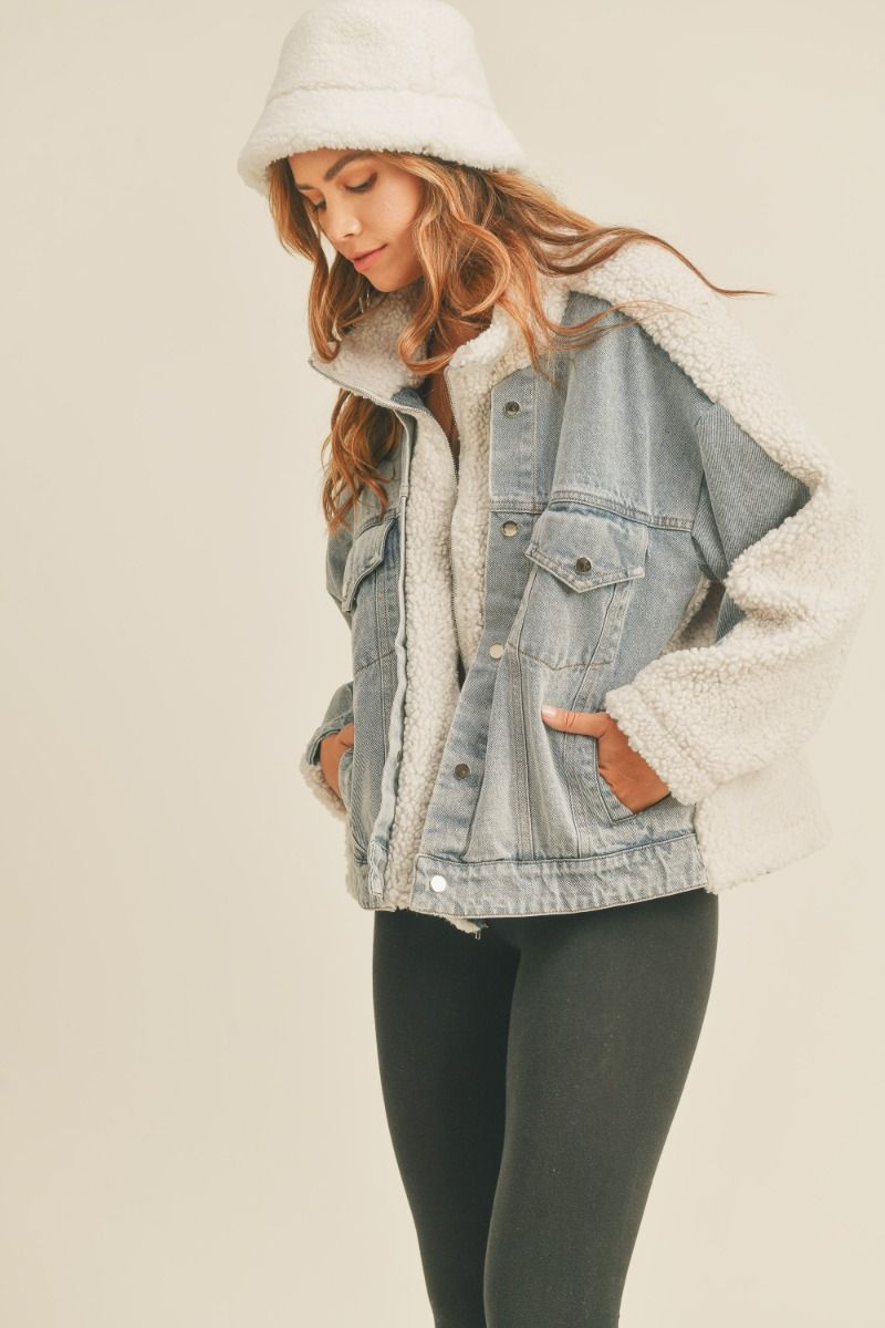 SNOWBANK DENIM SHERPA JACKET