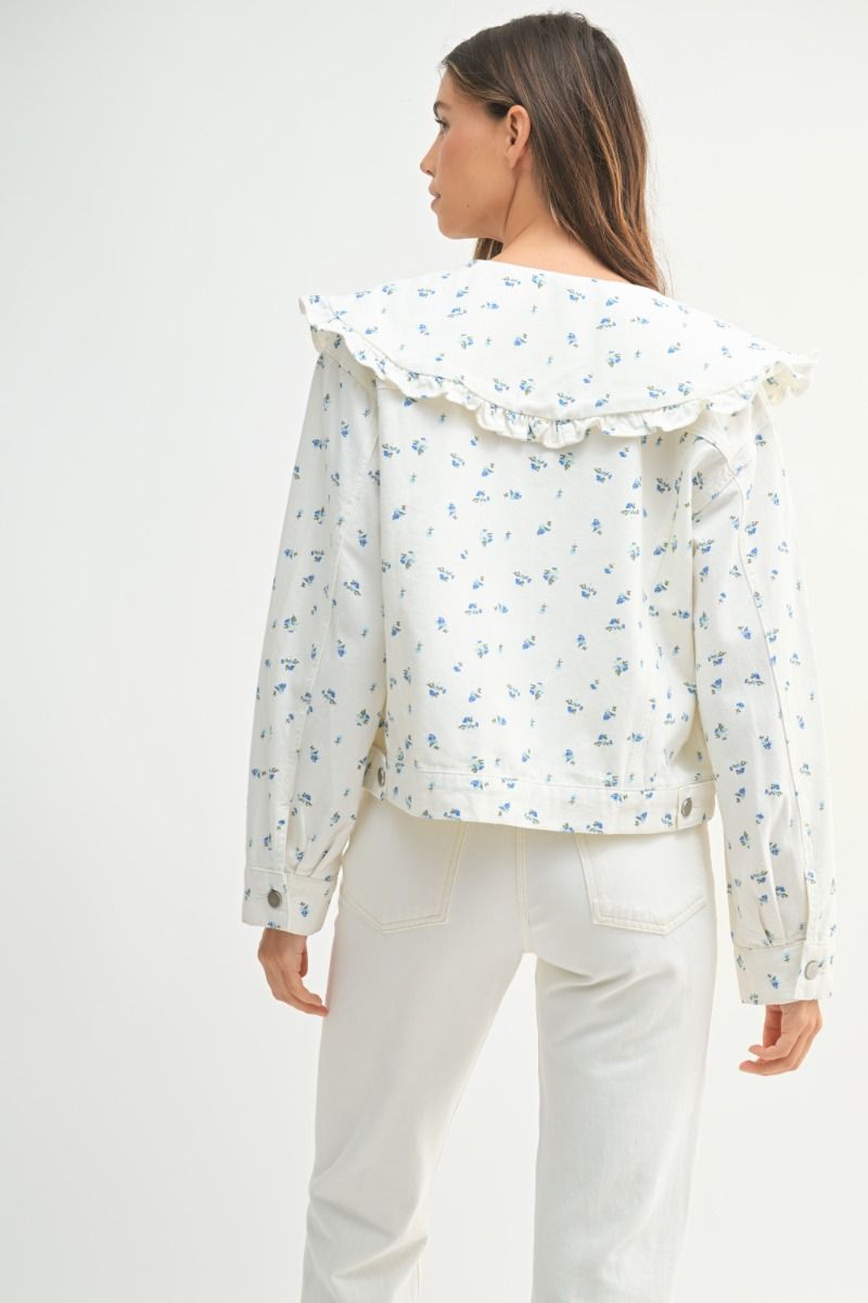 BLUE BELL RUFFLED JEAN JACKET