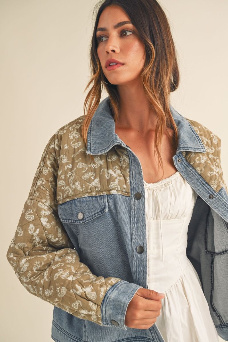 PAISLEY DENIM JACKET