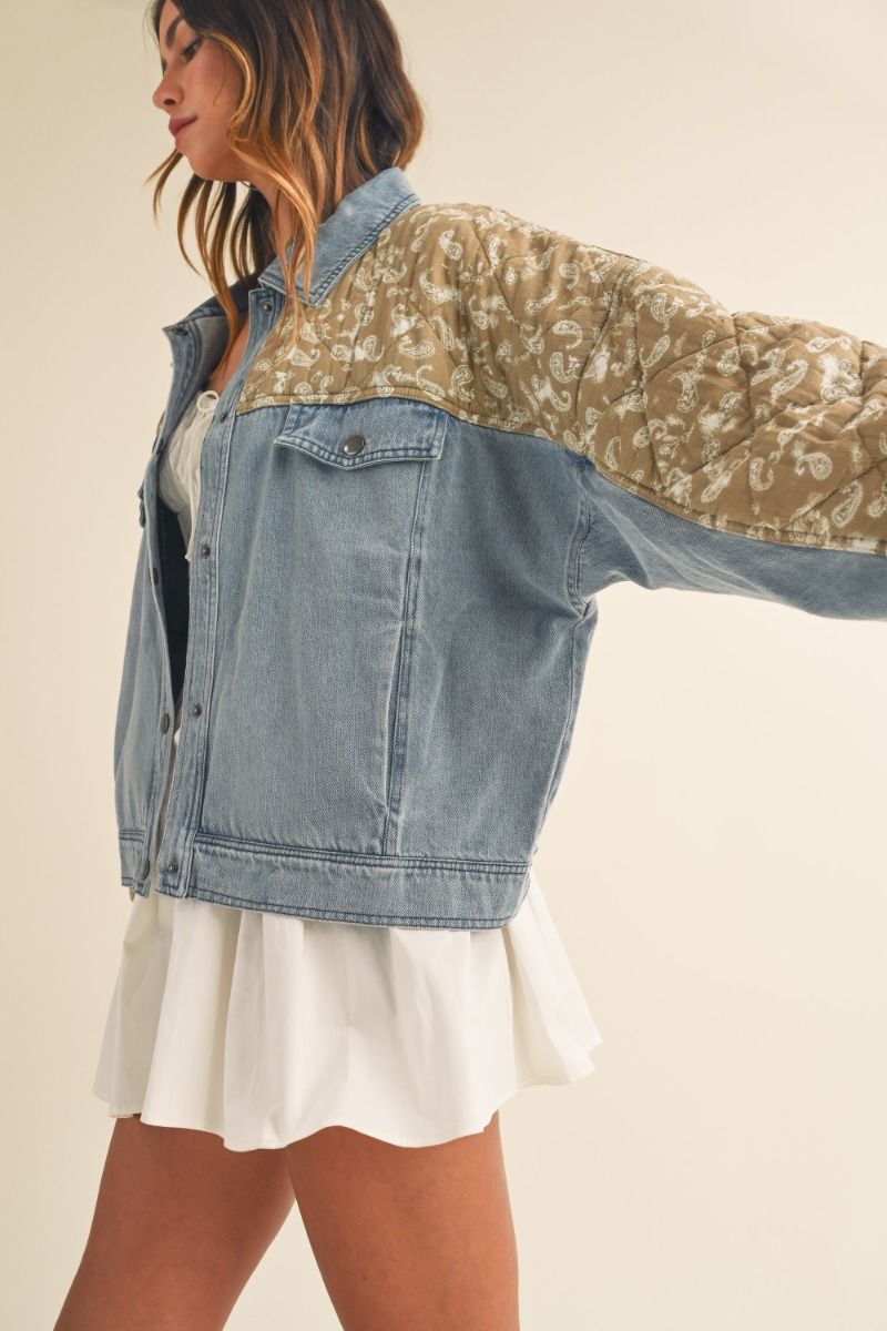 PAISLEY DENIM JACKET
