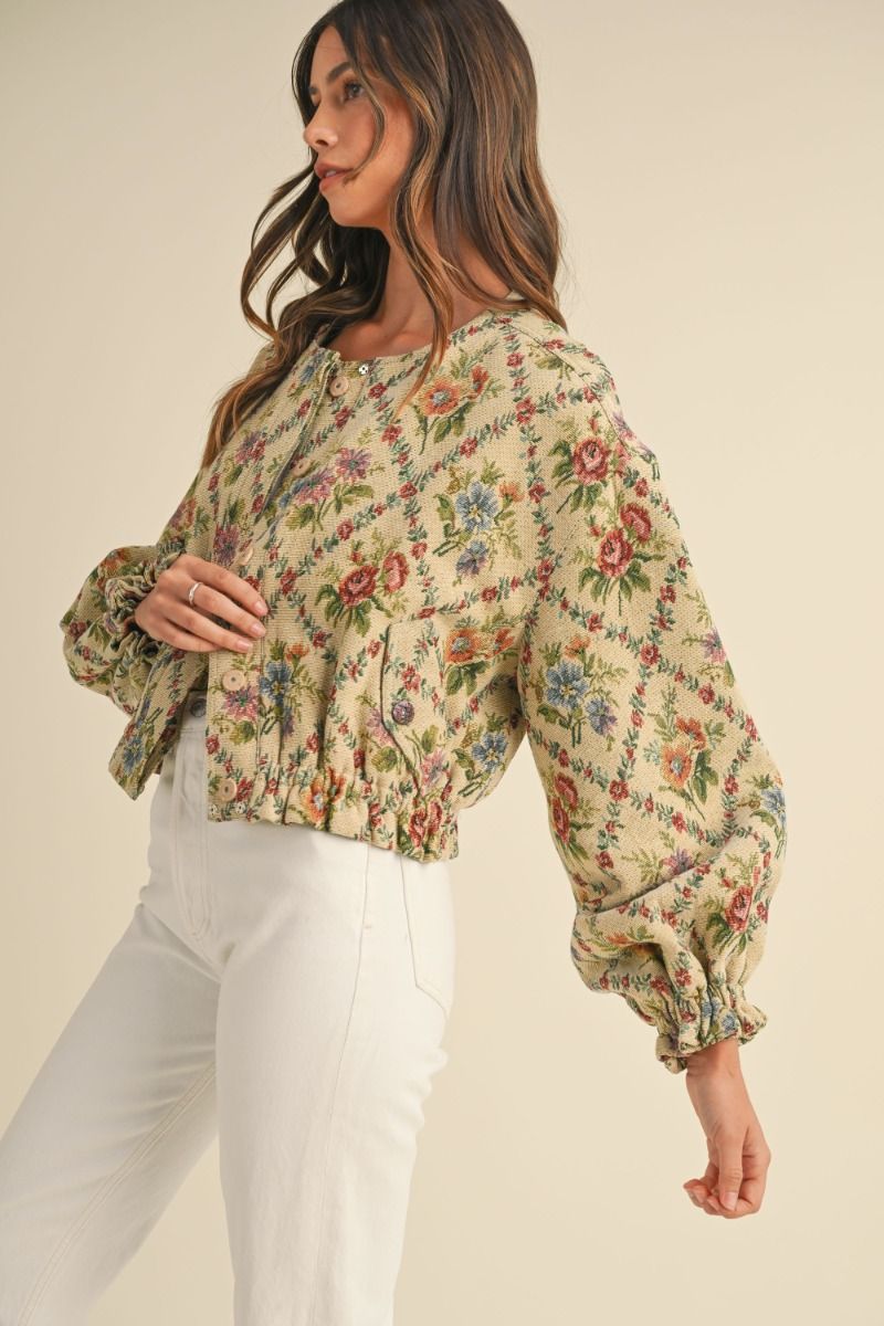 ALICE FLORAL BOMBER JACKET