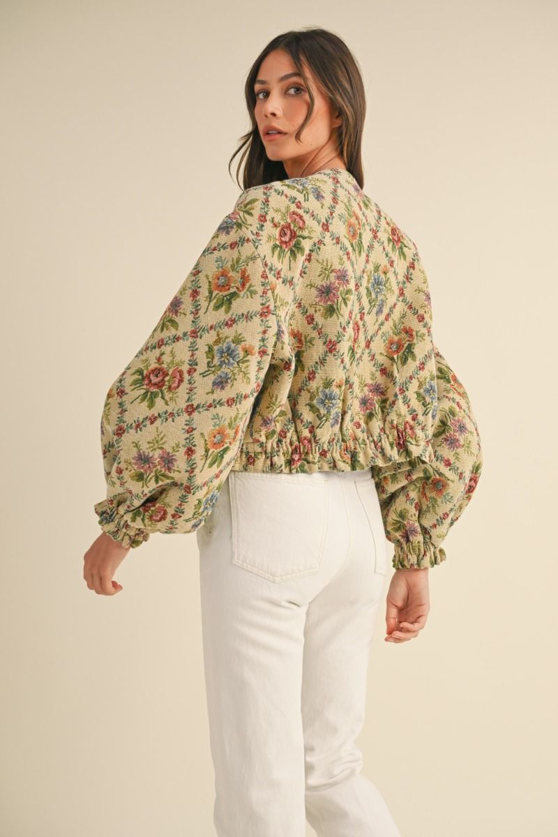 ALICE FLORAL BOMBER JACKET