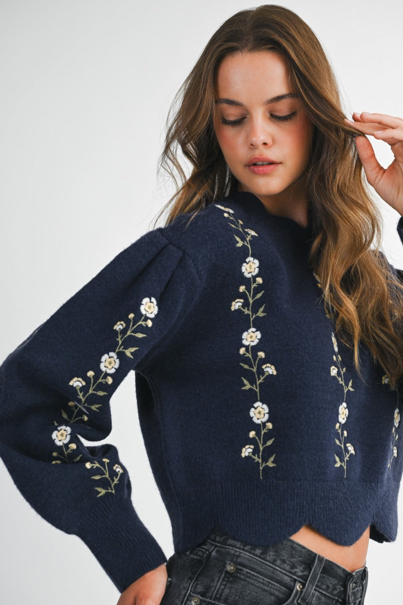 HONEY GIRL KNIT - NAVY