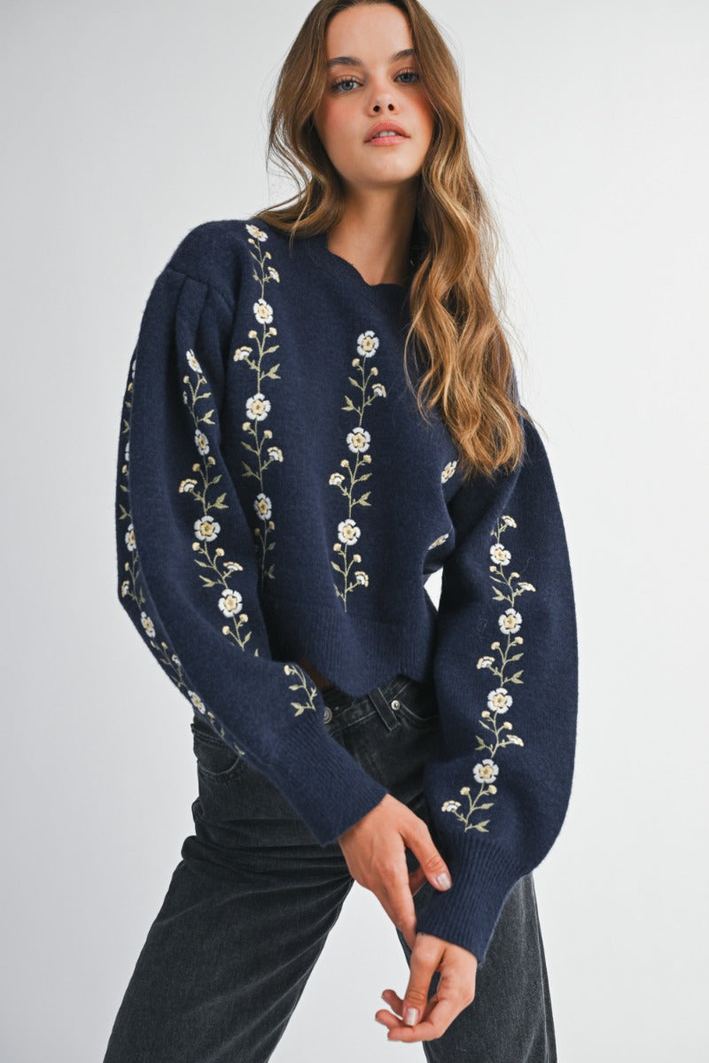HONEY GIRL KNIT - NAVY