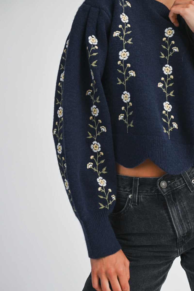 HONEY GIRL KNIT - NAVY