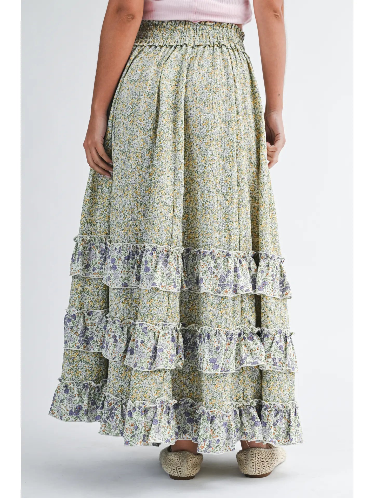 Charlotte Maxi Skirt - Green