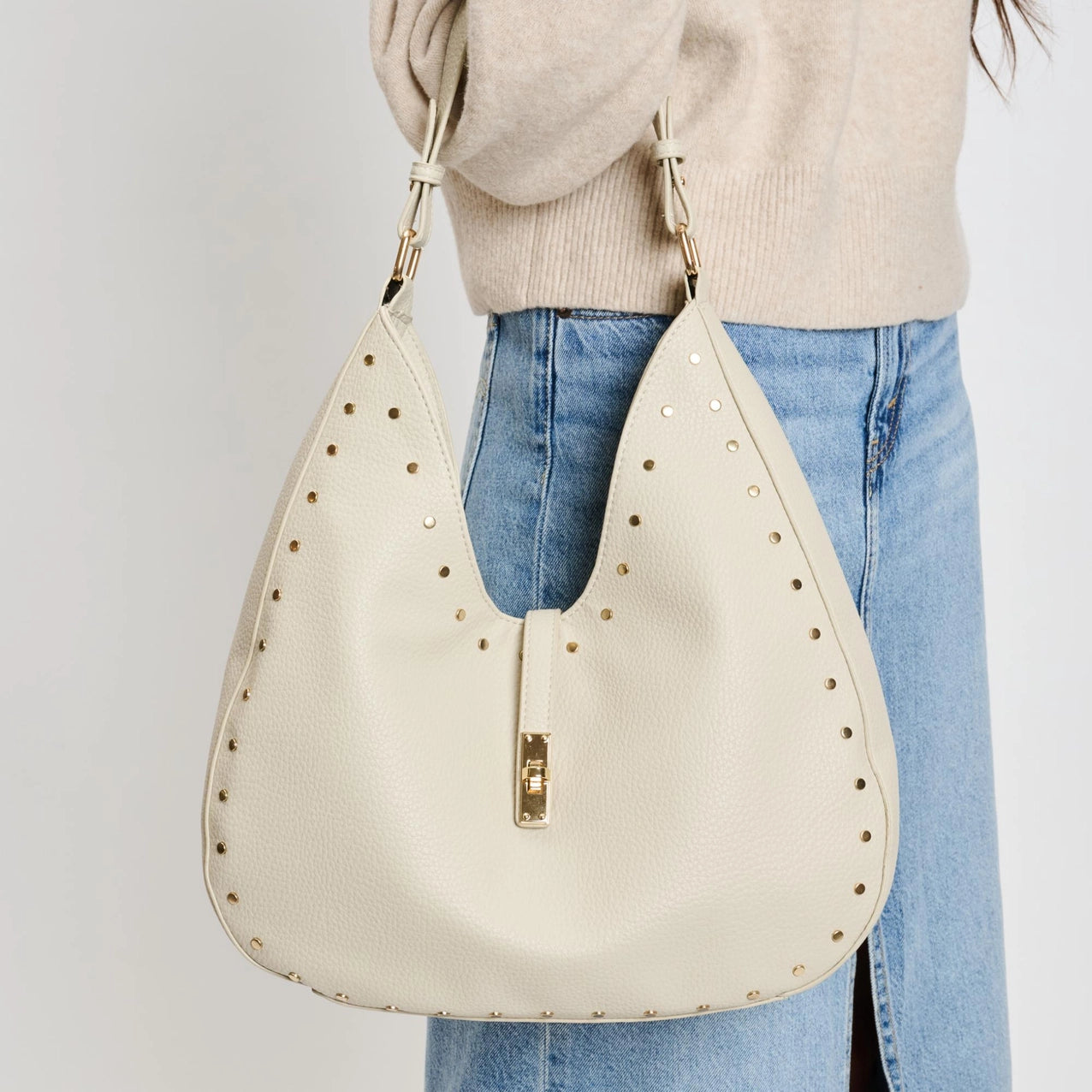 Rodeo Hobo Bag - Cream