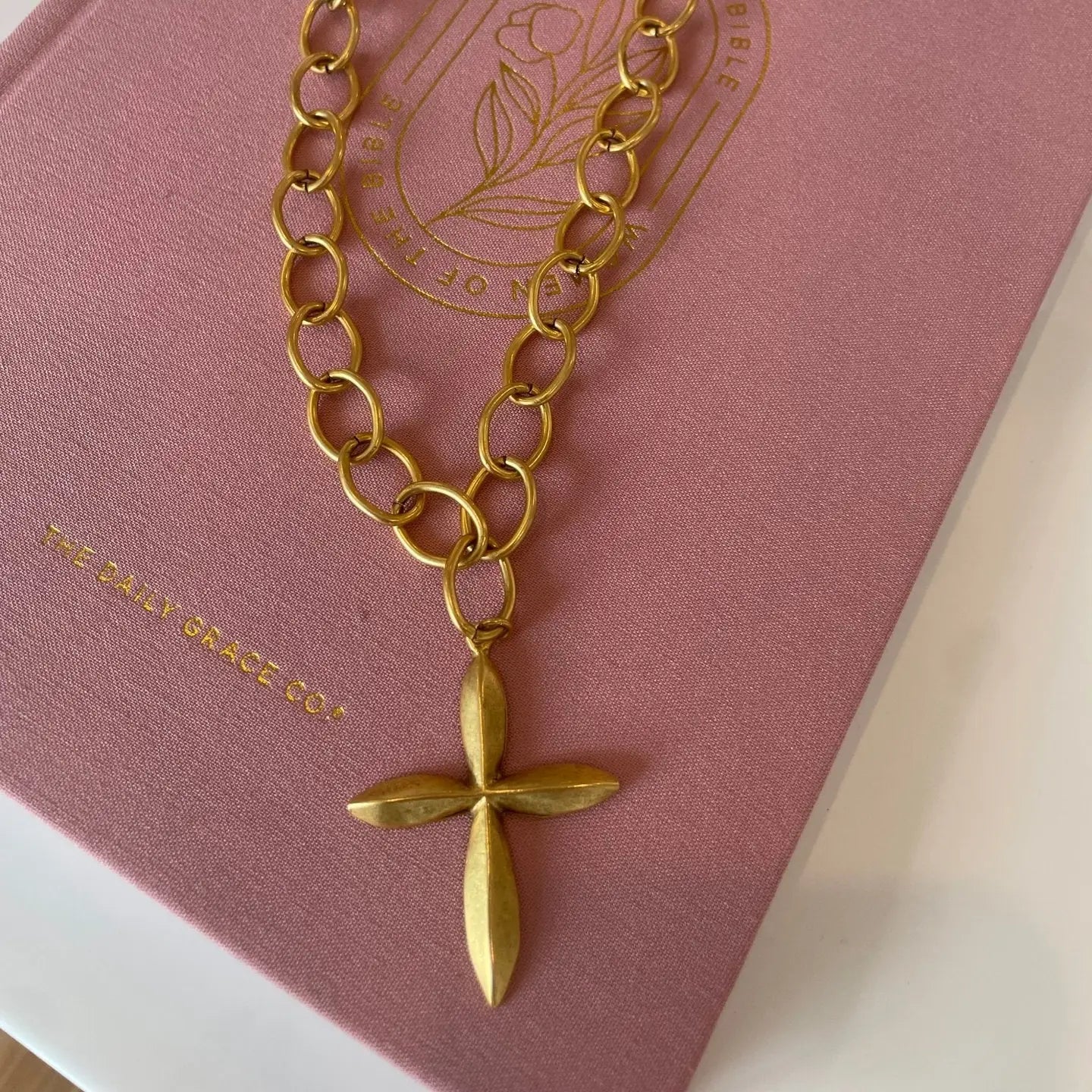 Gold Rush Cross Necklace