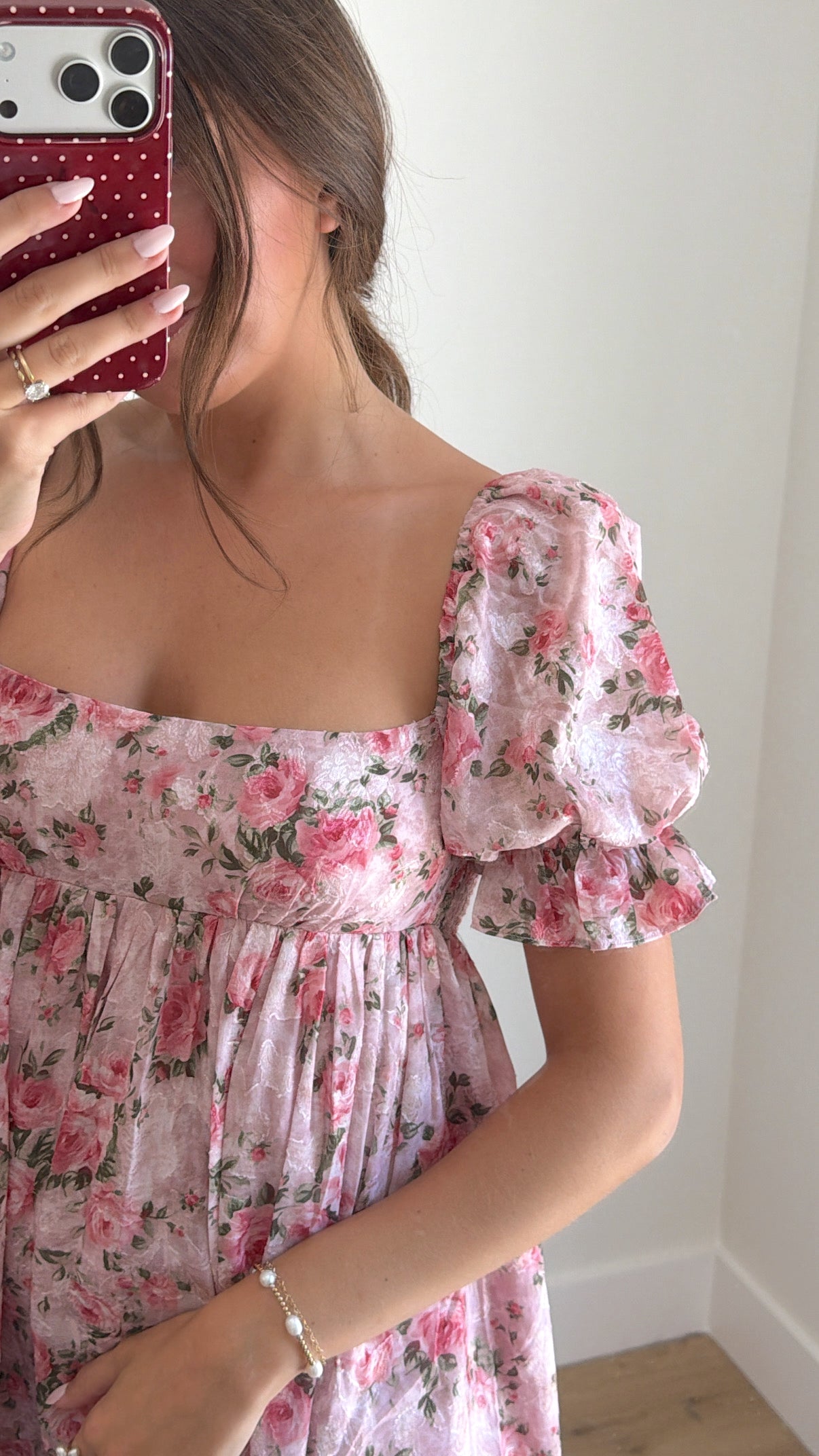 Rosecliff Puff-Sleeve Mini Dress