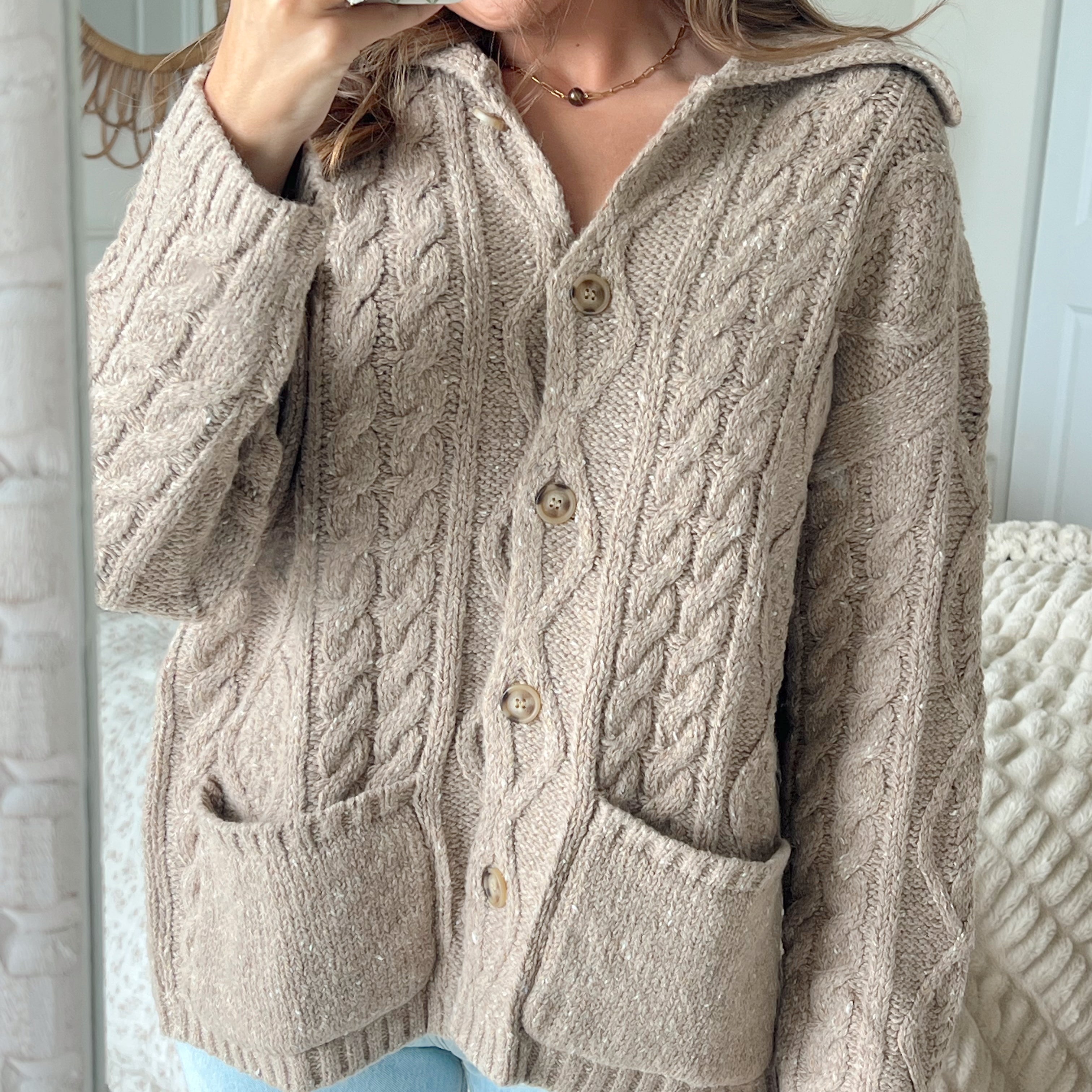 Renna Chunky Cardigan - Espresso
