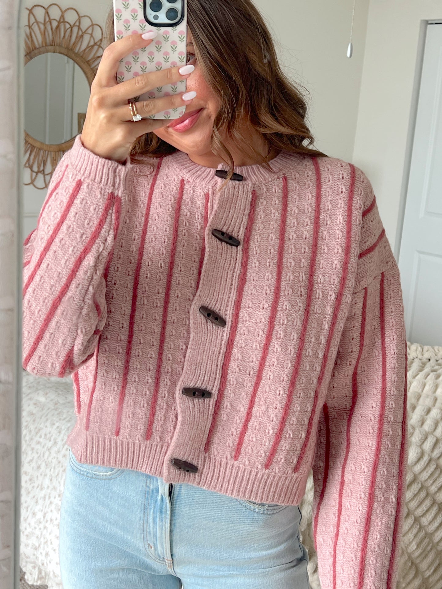 PIP STRIPED CARDIGAN