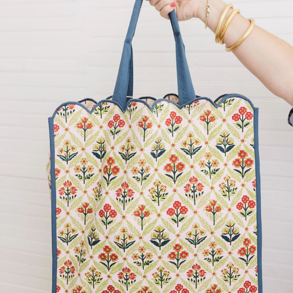 Garden Gate Scalloped Tote