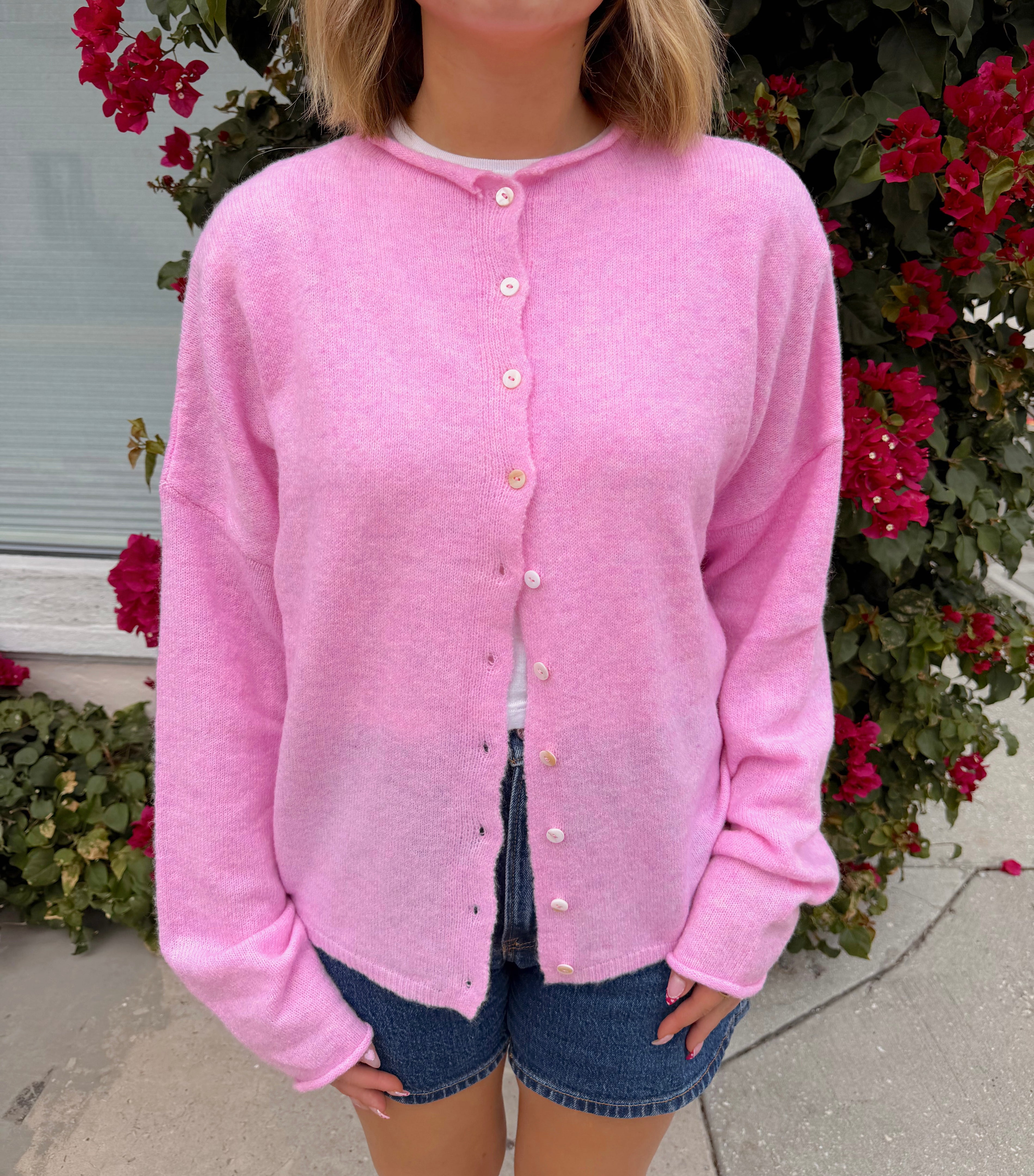 Church Girl Knit - Candy Pink