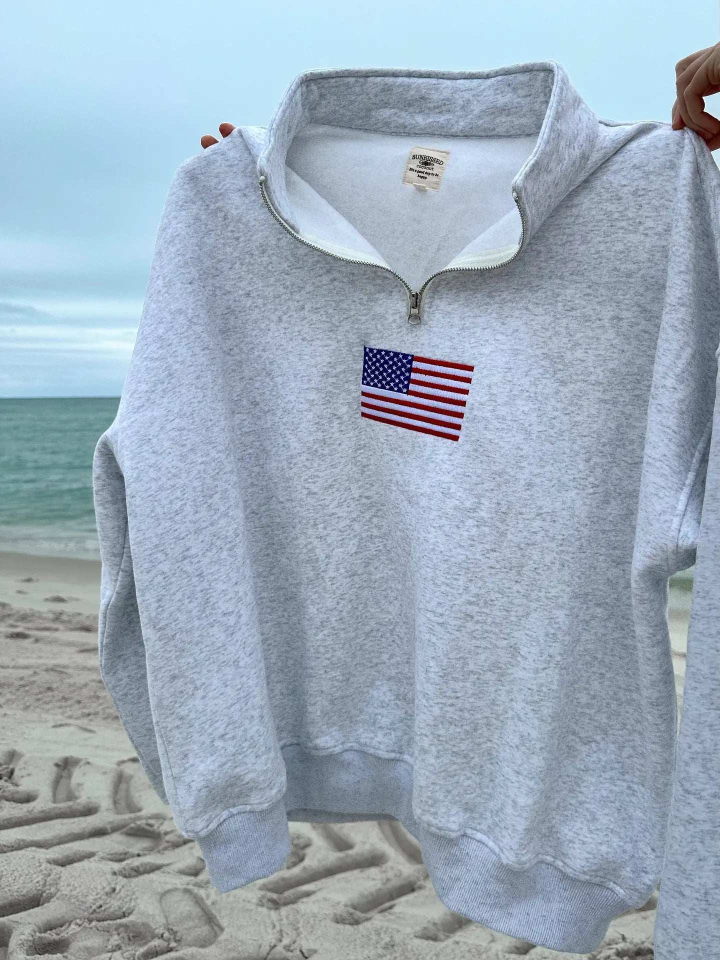 USA Patch Quarterzip