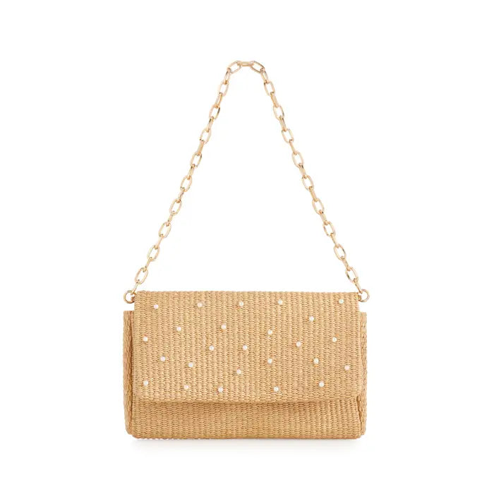 PEARL RATTAN SHOULDER BAG