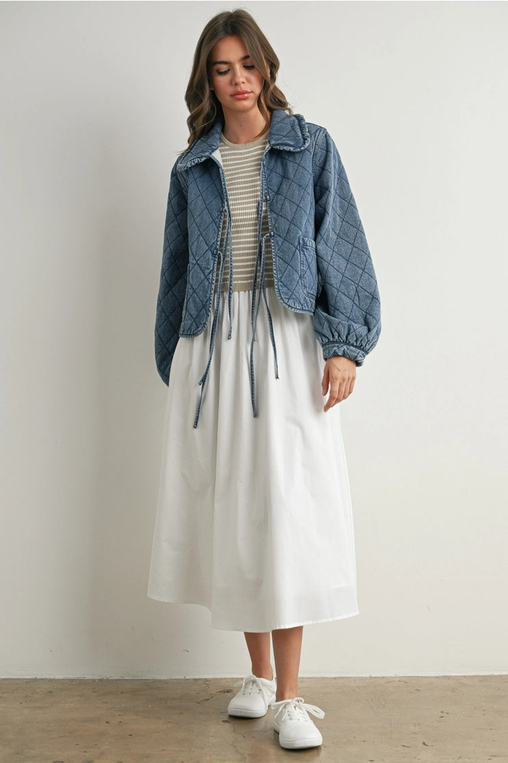BLUEBIRD QUILTED DENIM JACKET