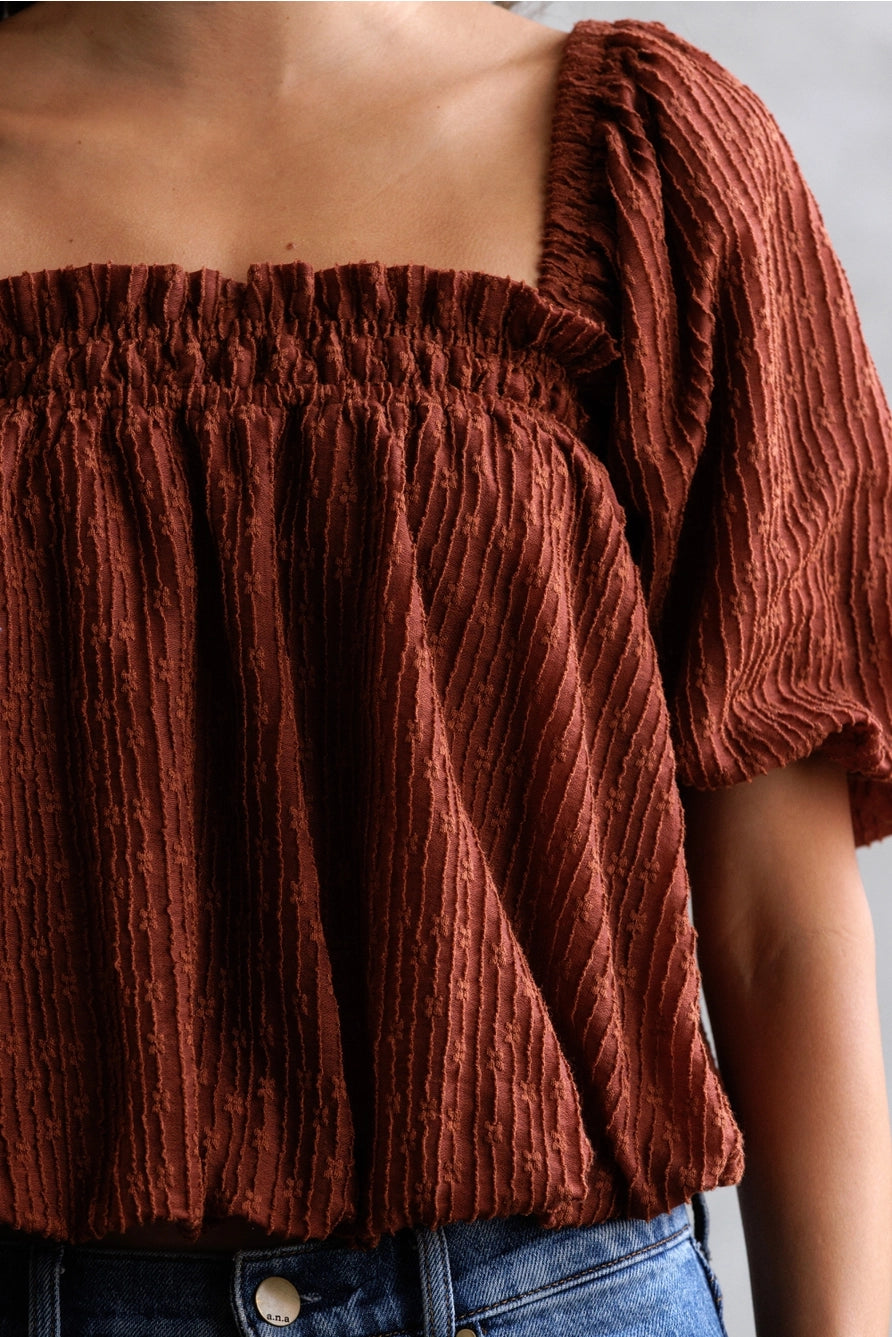 Gina Puff-Sleeve Blouse