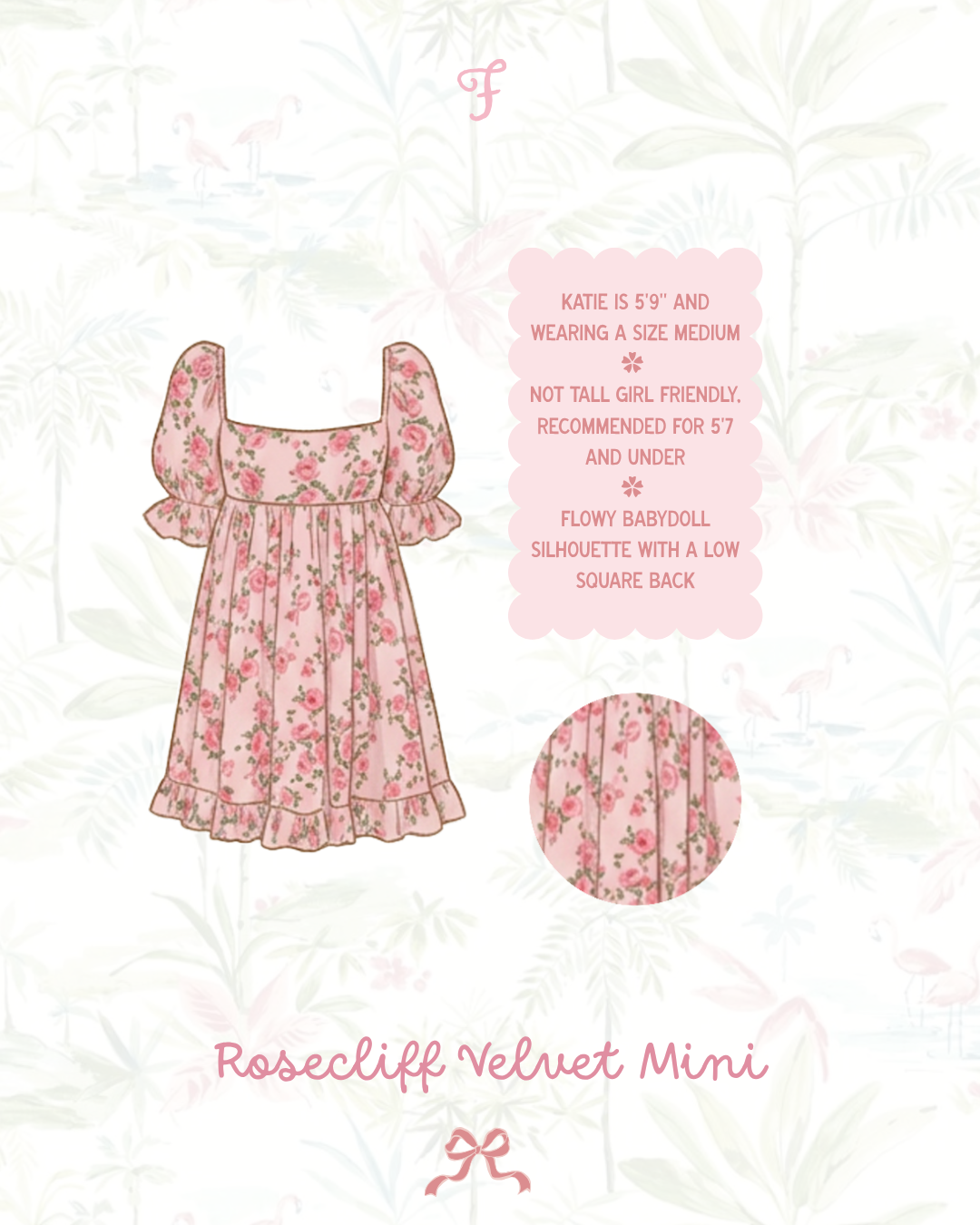 Rosecliff Puff-Sleeve Mini Dress