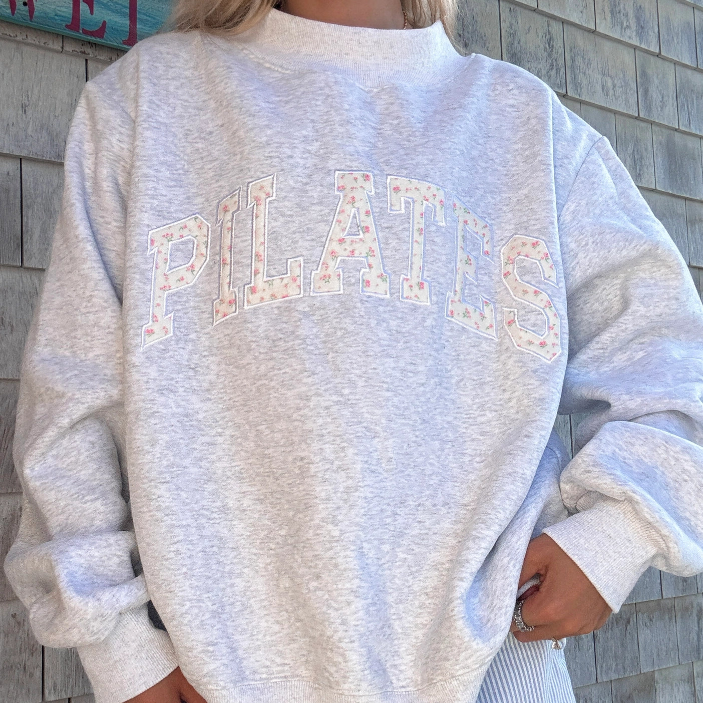 Floral Pilates Mockneck