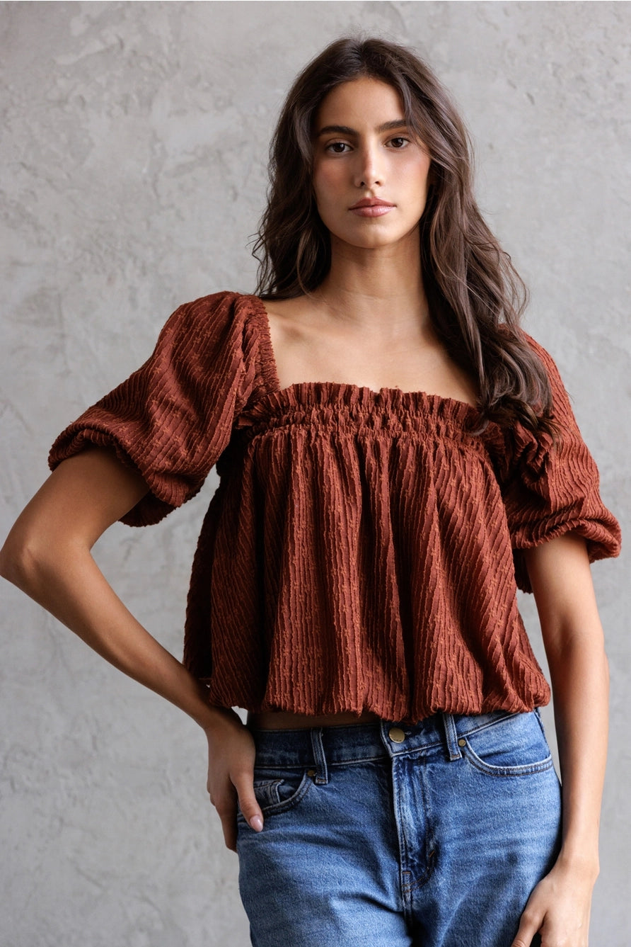 Gina Puff-Sleeve Blouse