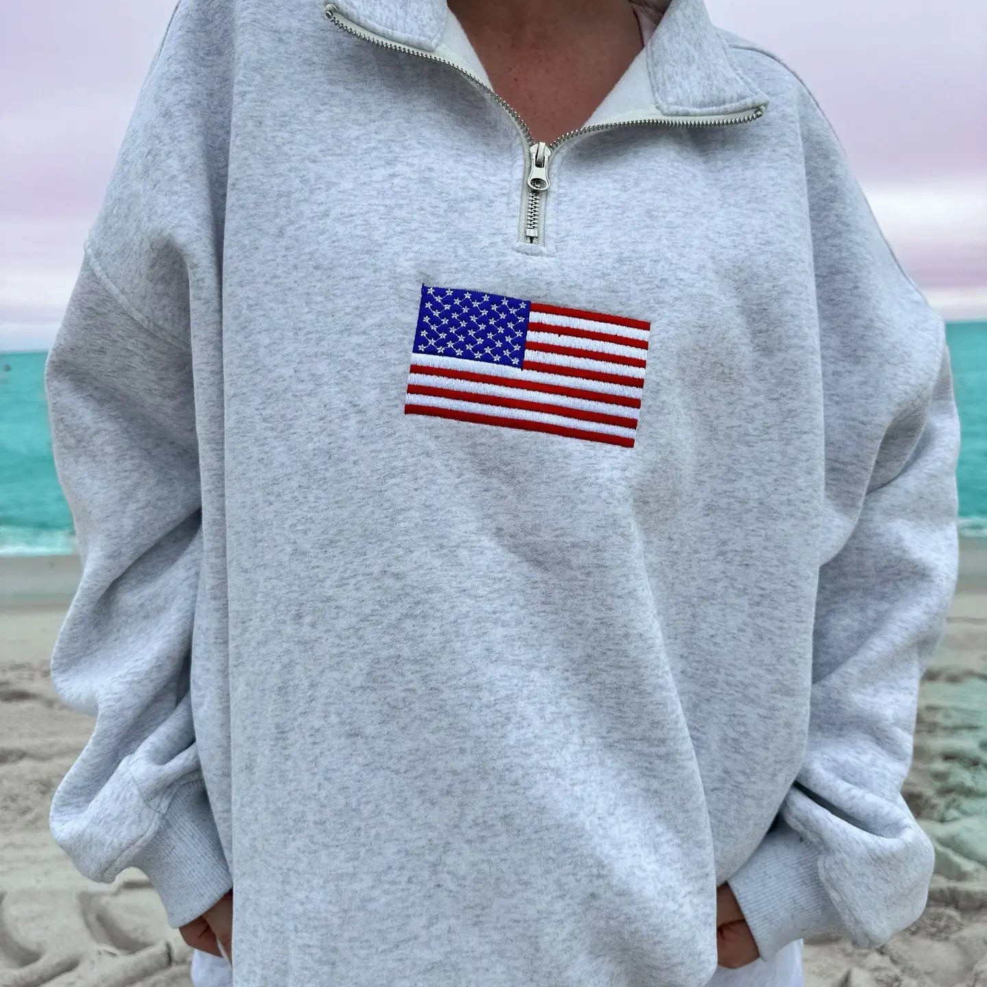 USA Patch Quarterzip