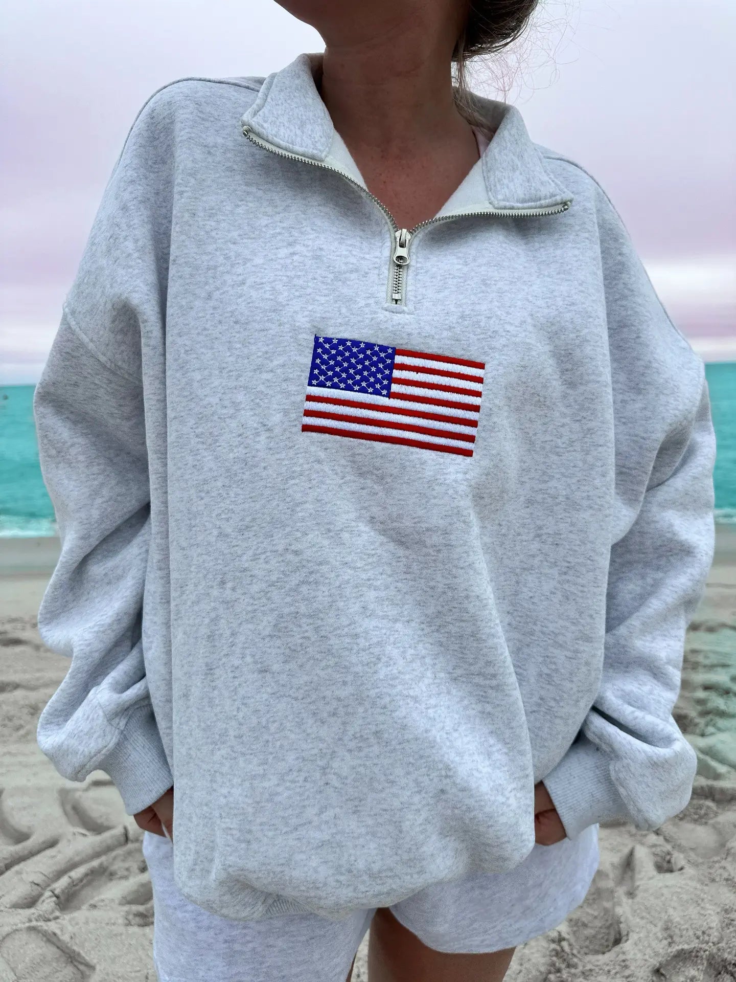 USA Patch Quarterzip