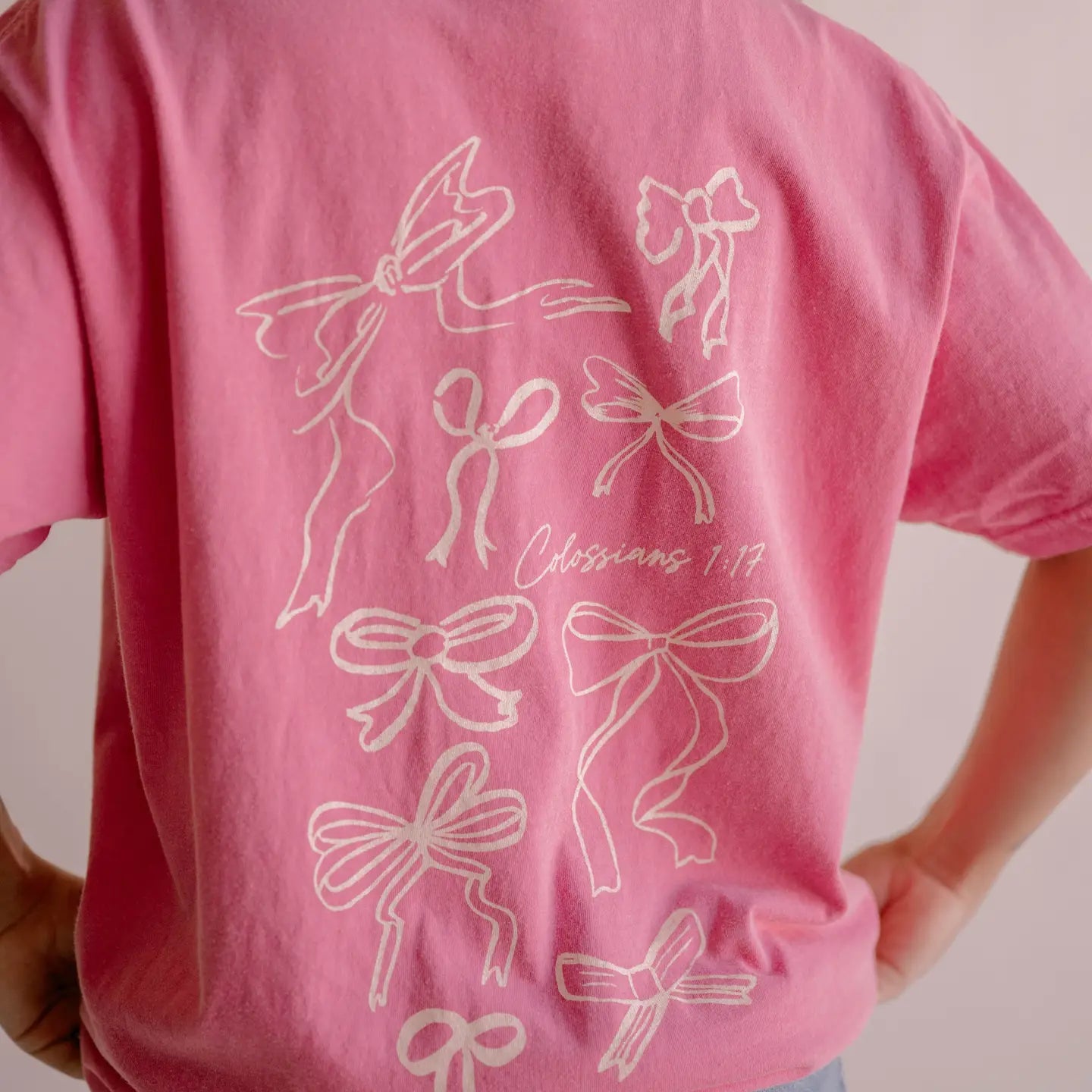 'He Holds It All Together' Tee - Pink