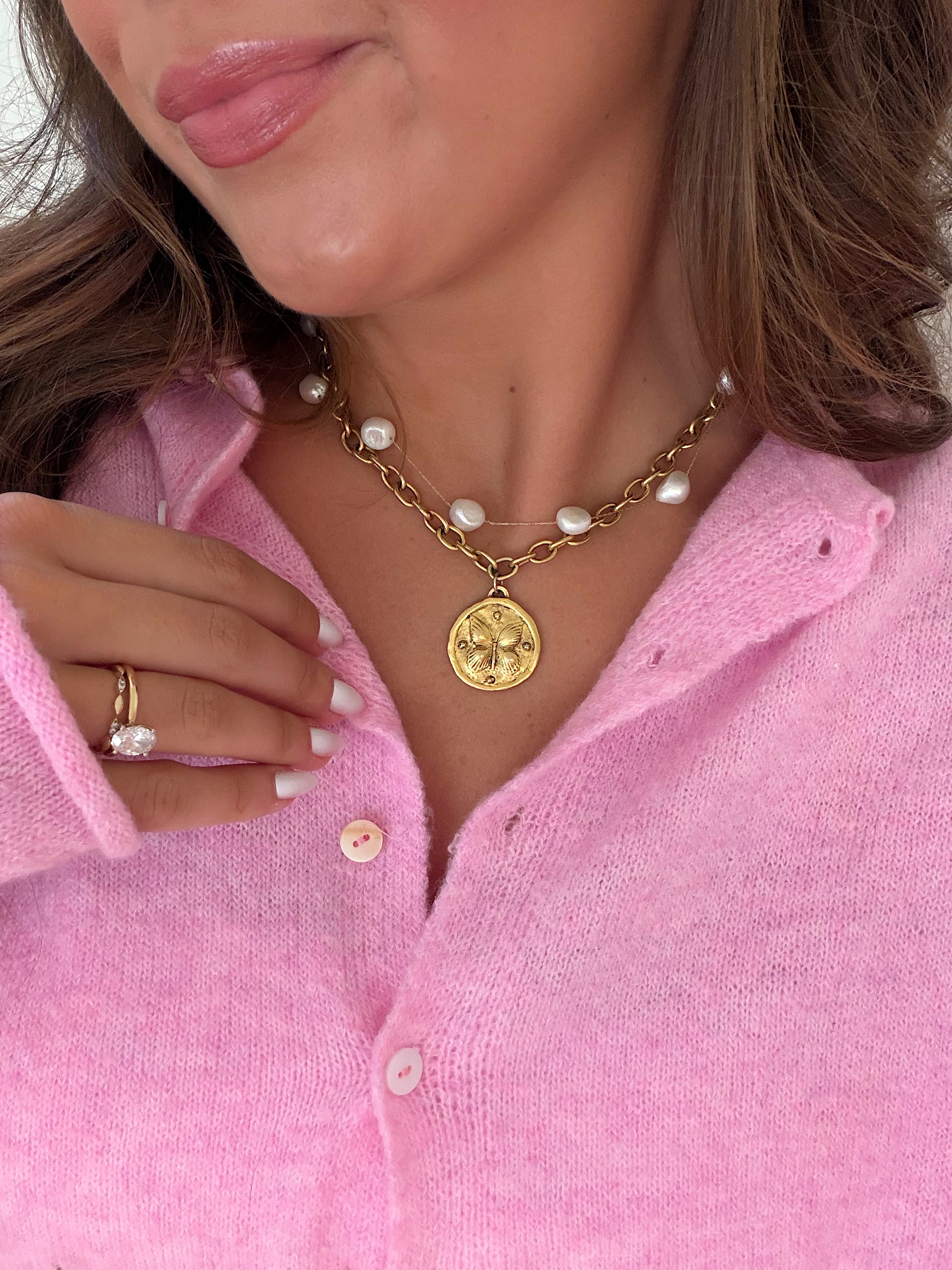 True North Reversible Butterfly Necklace