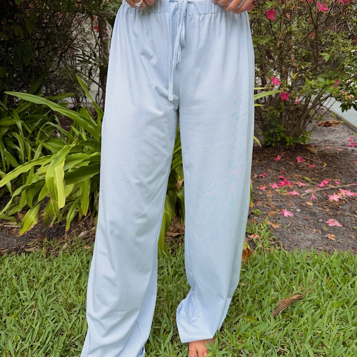 Magnolia Stripe Pants - Blue
