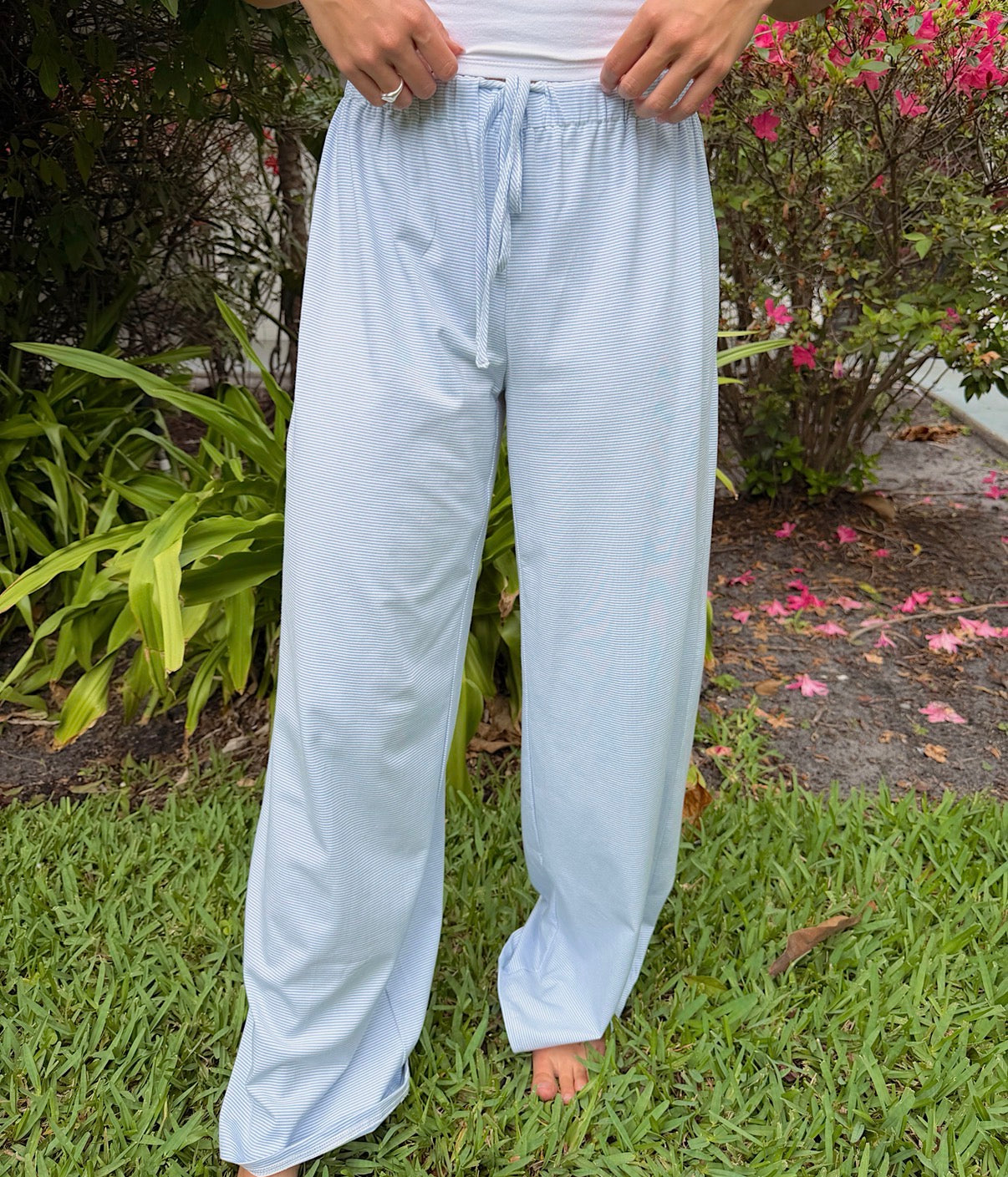 Magnolia Stripe Pants - Blue