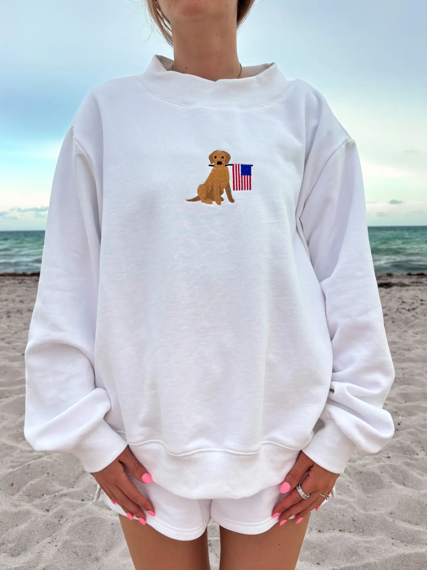 Patriotic Pup Mockneck