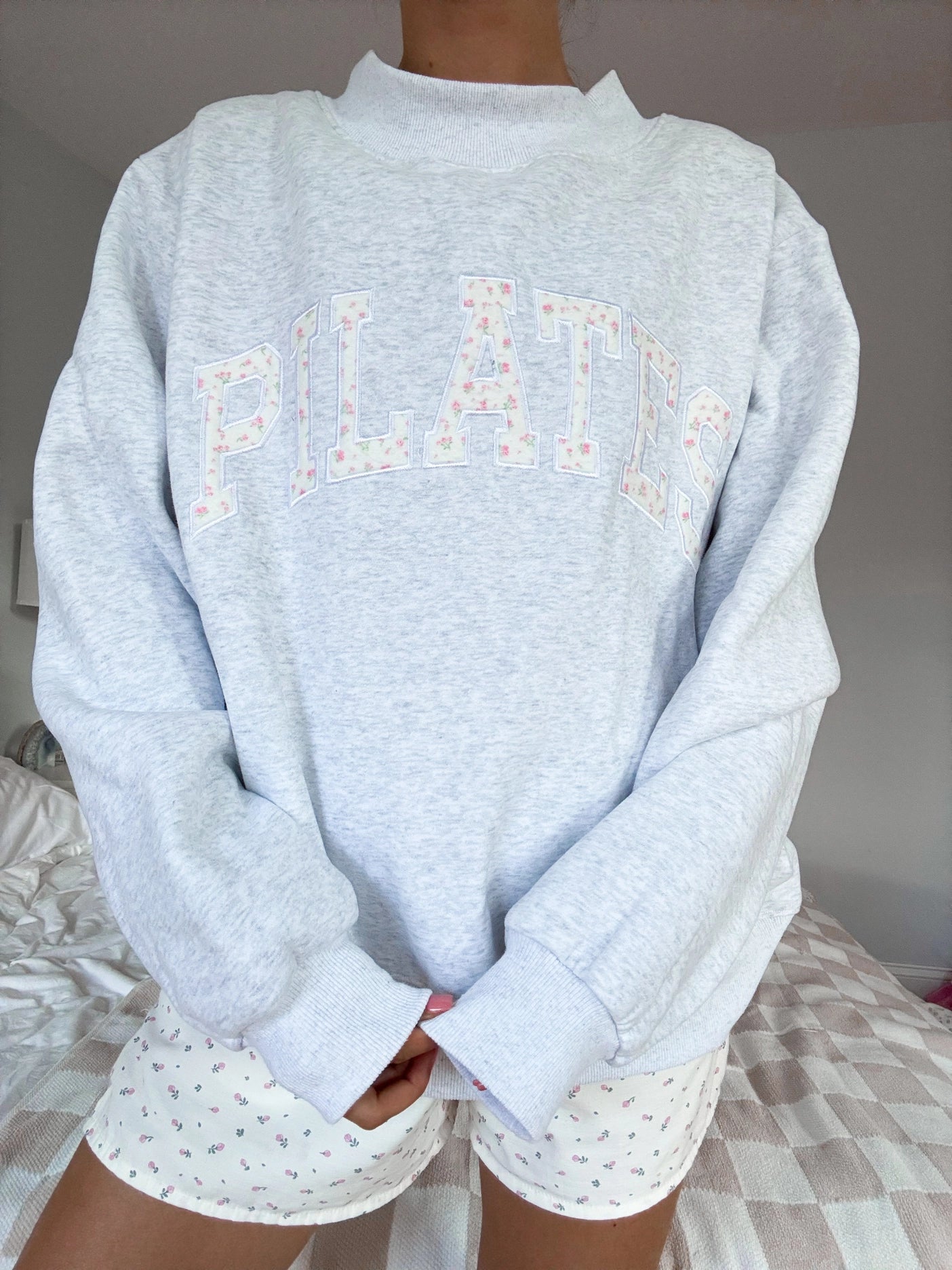 Floral Pilates Mockneck