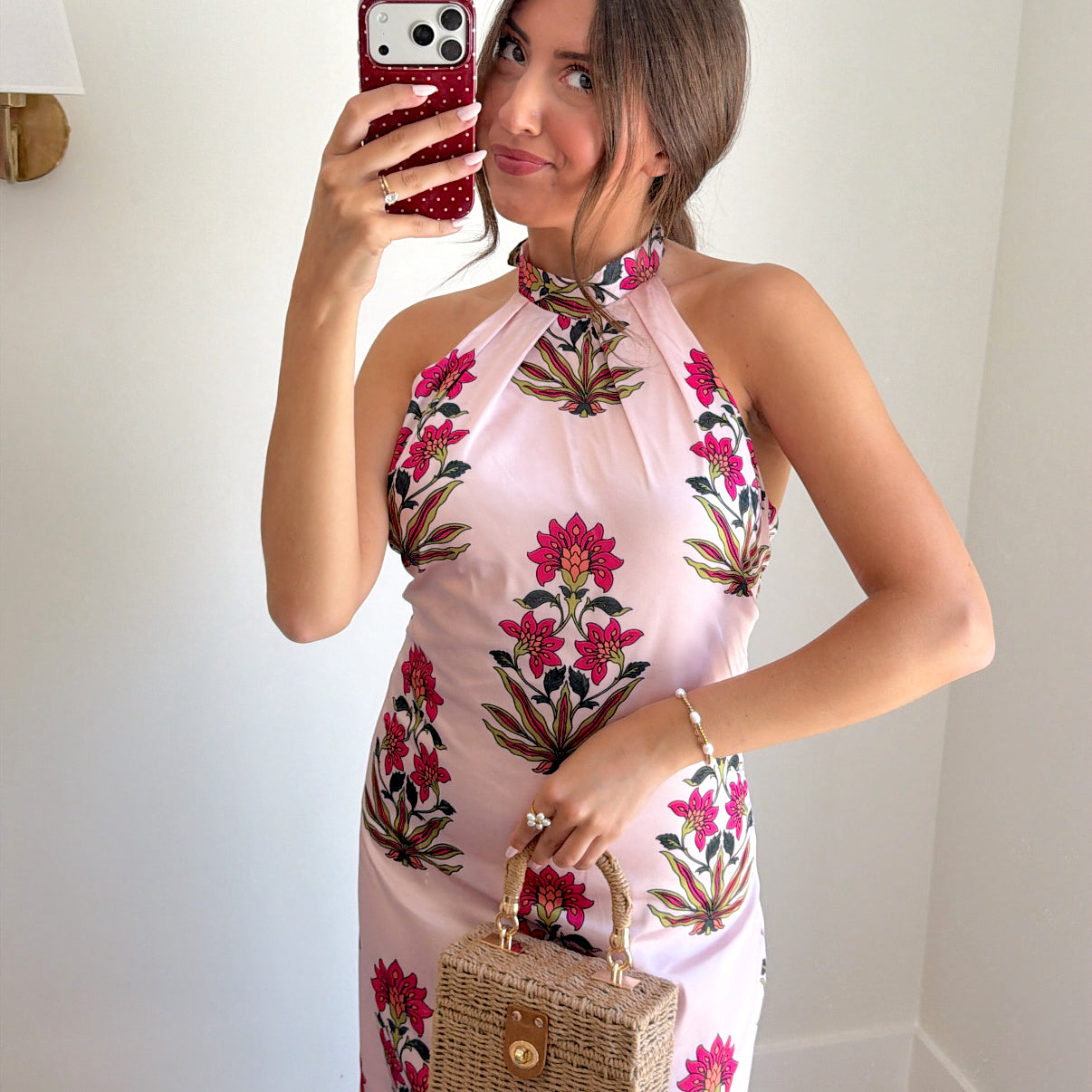 Josie Block-Print Midi