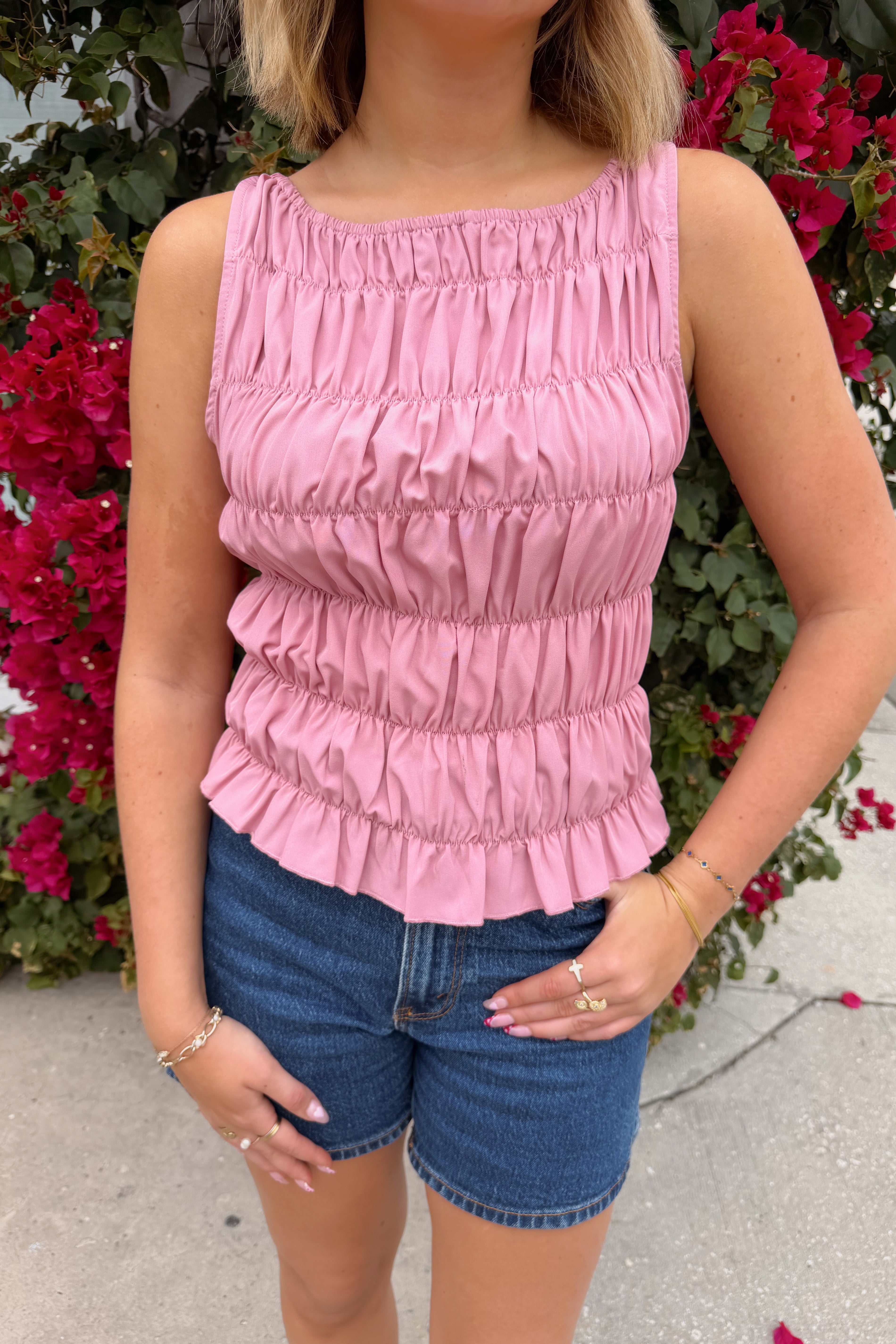 Strawberry Fields Tank - Pink