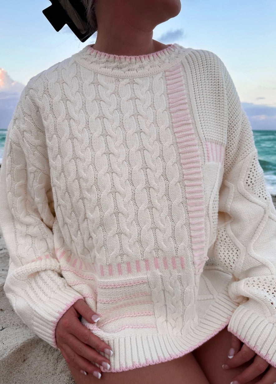 Pink Horizons Sweater