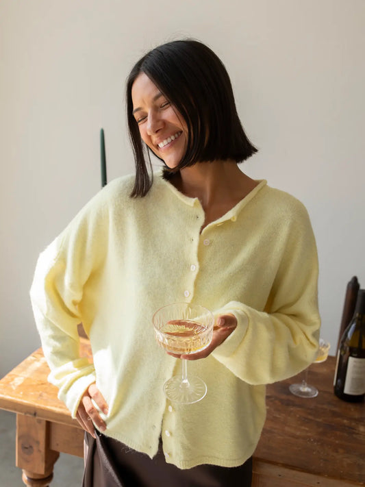 CHURCH GIRL KNIT - BUTTER YELLOW